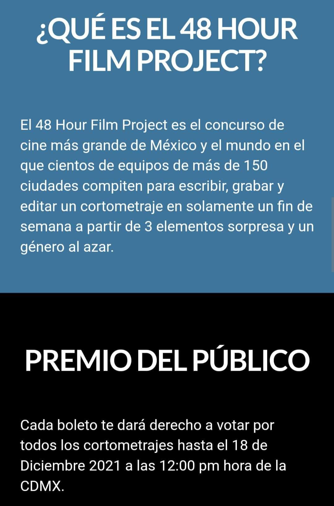 ¡Invitación a ver nustro cortometraje y a votar !