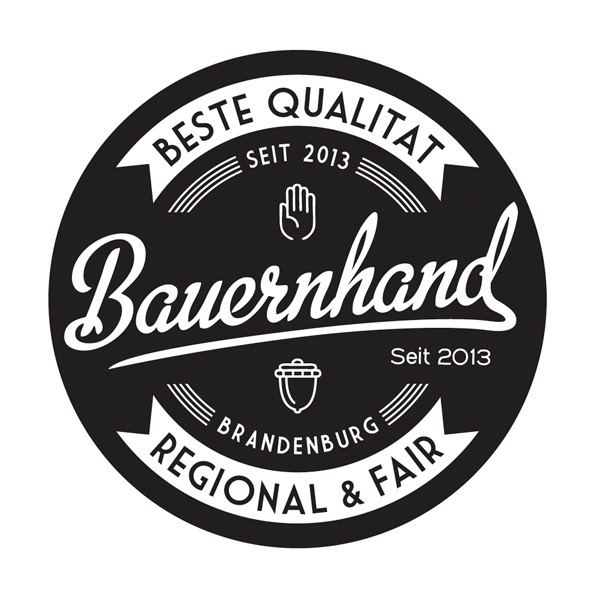 Karo Rigaud Organic Food Company Logo Bauernhand Karo Rigaud Organic Food Company Logo Bauernhand