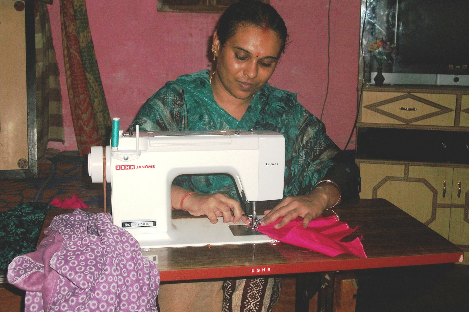 Sewing setup at home