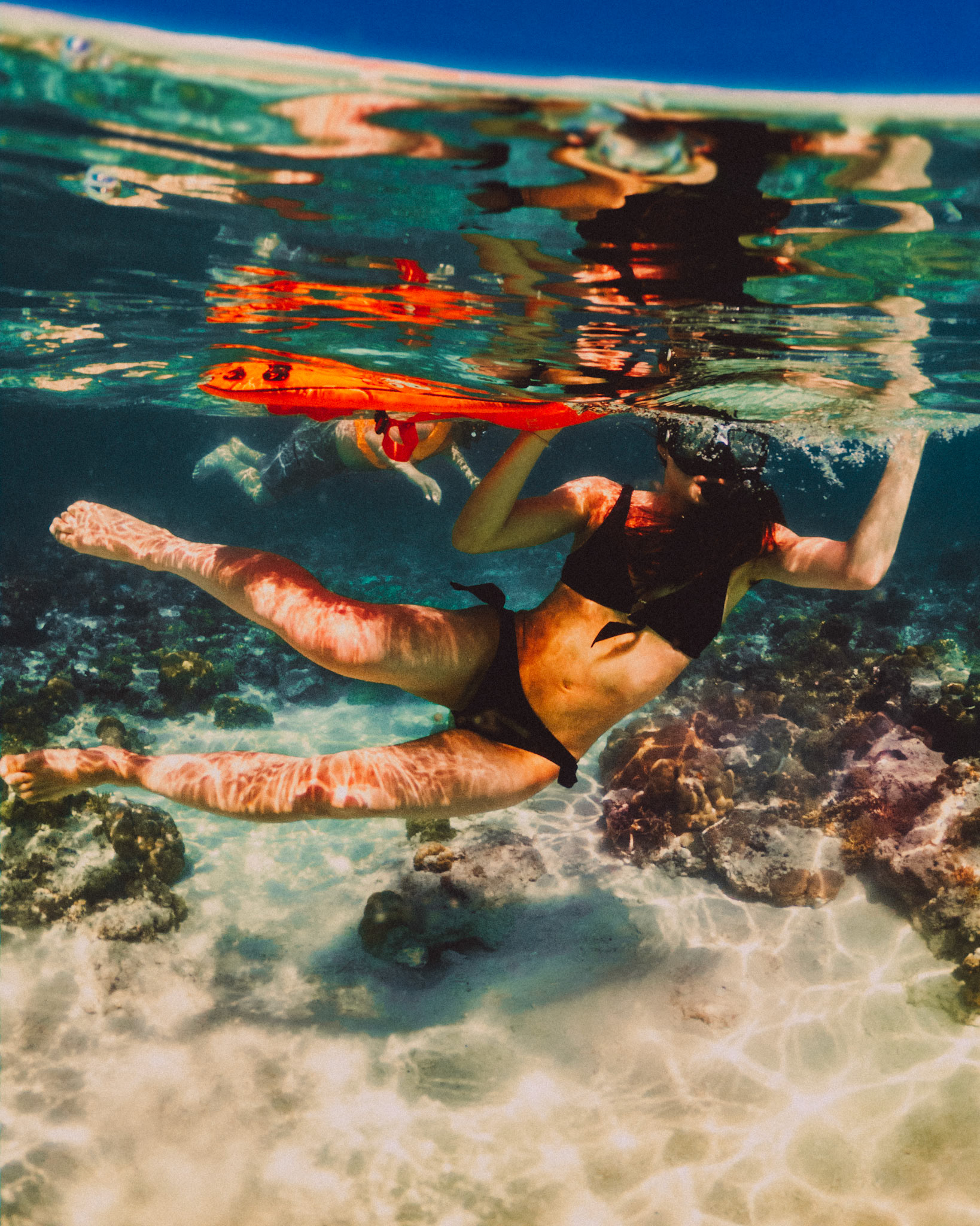 Snorkeling in Entalula Island's coral reef, El Nido, Palawan, Philippines, Southeast Asia, March 2020, GoPro Hero 7 Black.