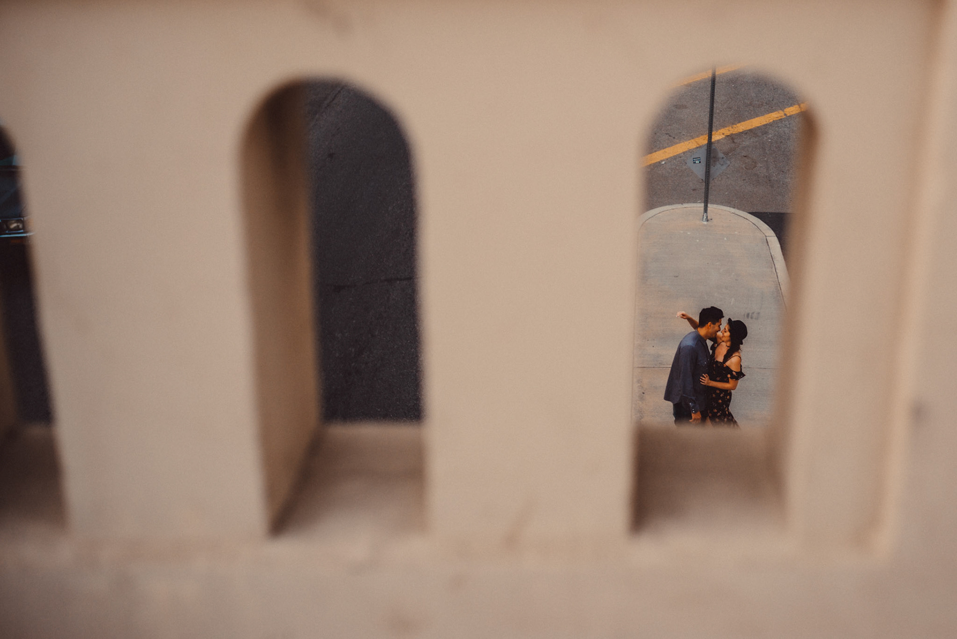 N Santa Fe Avenue from E 1st Street Bridge, Los Angeles, California, USA, July 2018, Leica M.