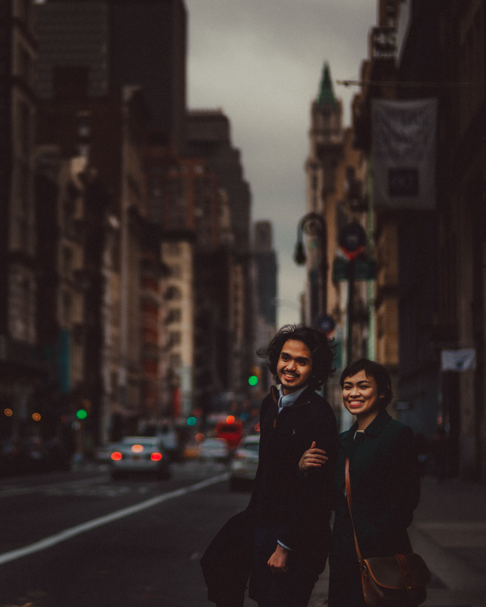 Walking around Broadway and SOHO, from AC &amp; Winona's casual and chill engagement shoot in Manhattan, New York City, USA, December 2017, Leica M.