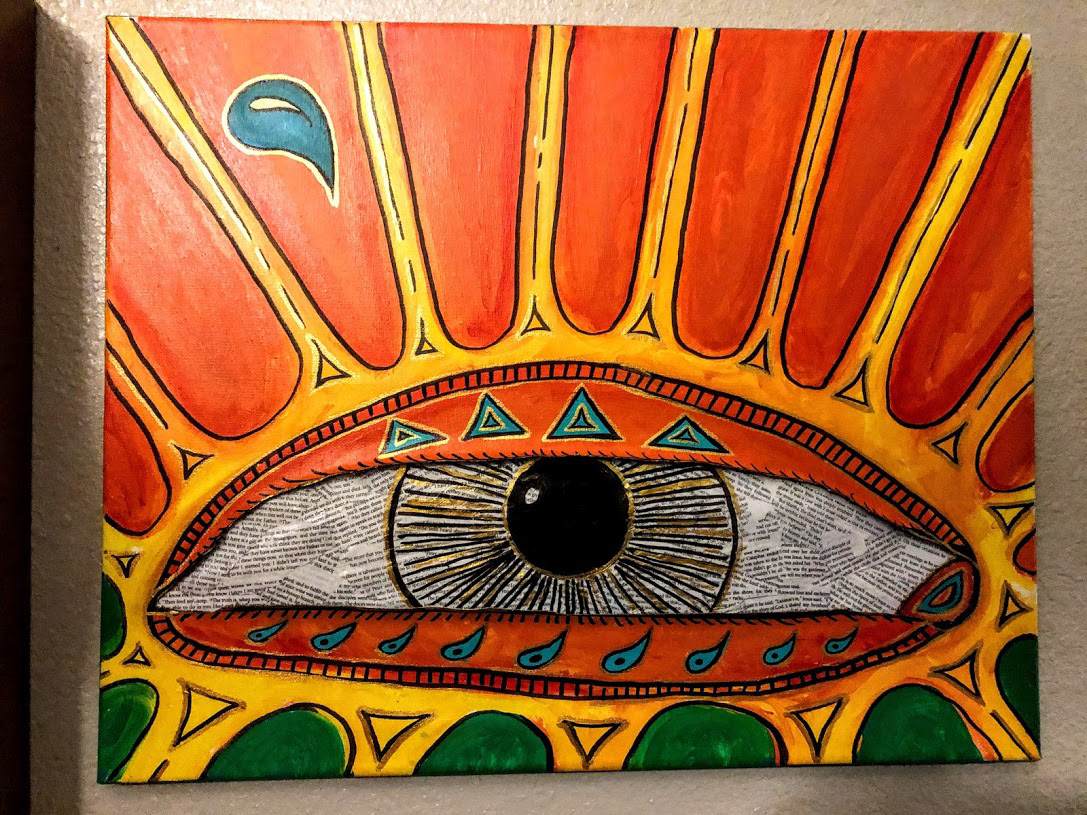 Broken Eye Painting #2 (18" x 24")