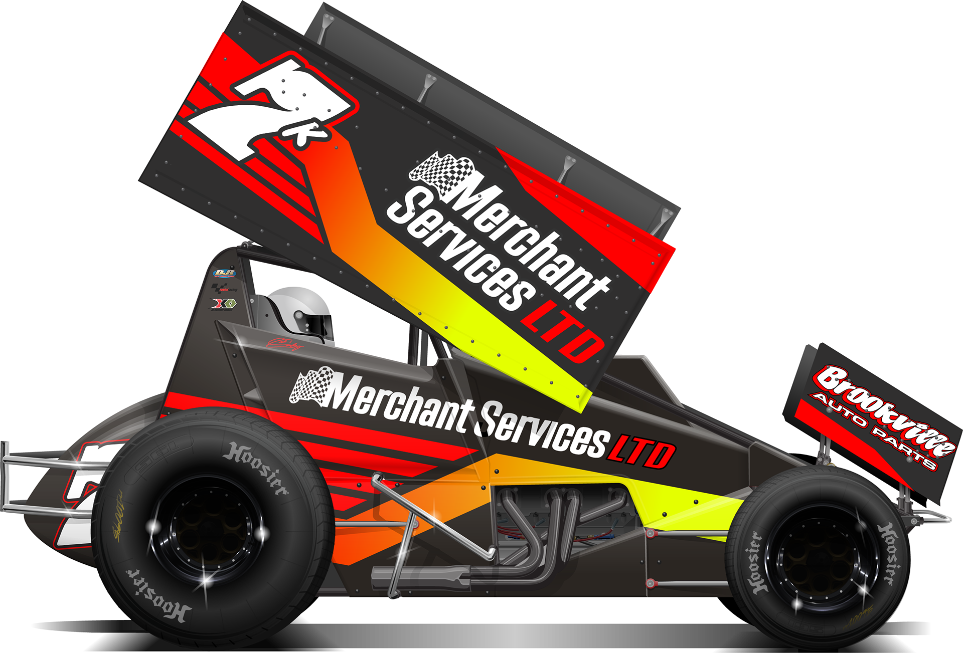 sprint car paint design