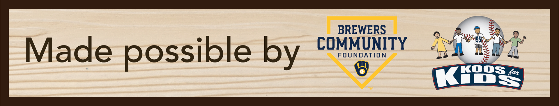 Playground Sponsor Sign, 2020