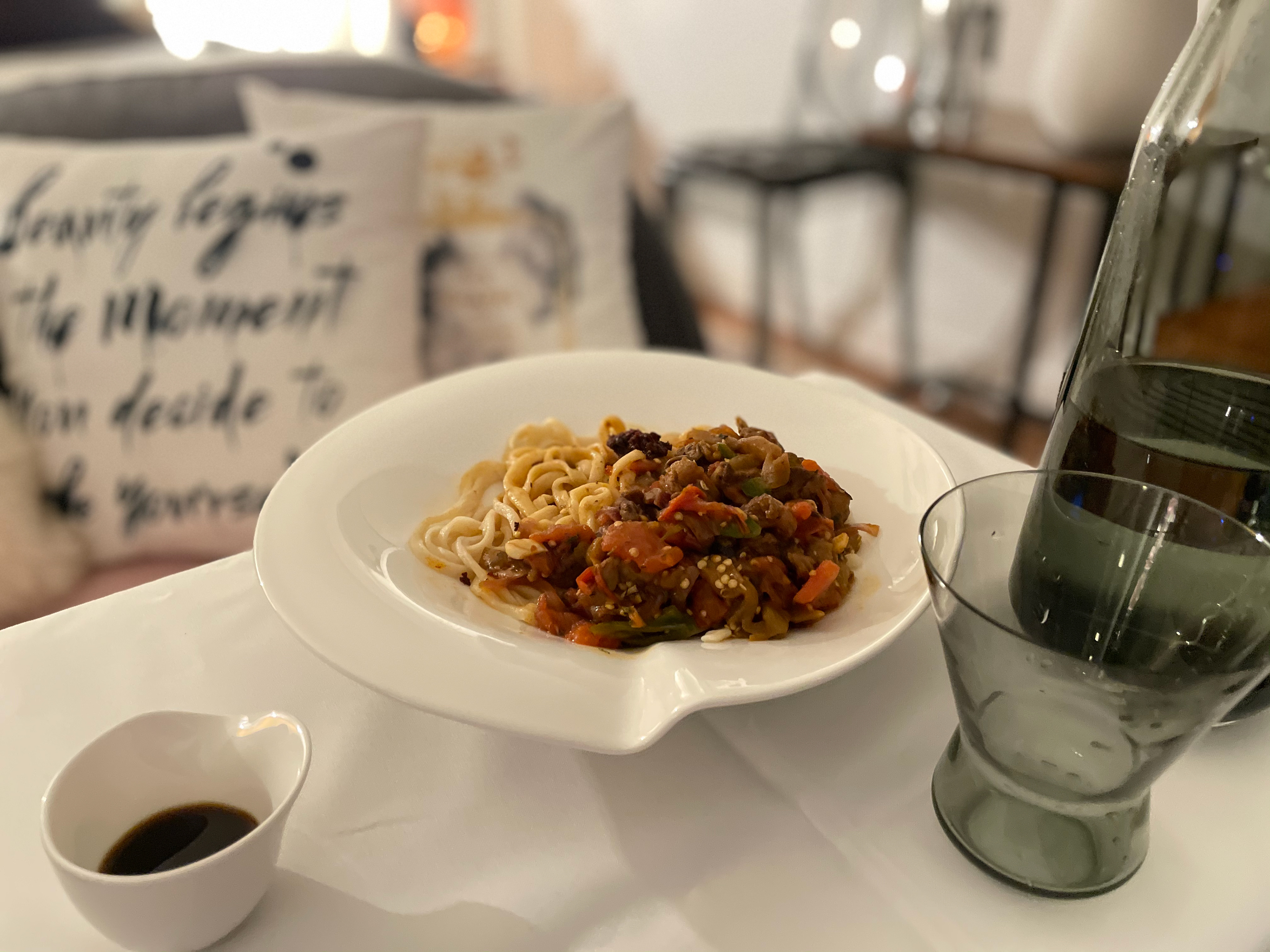 /Traditional Uyghur food named Lehman/