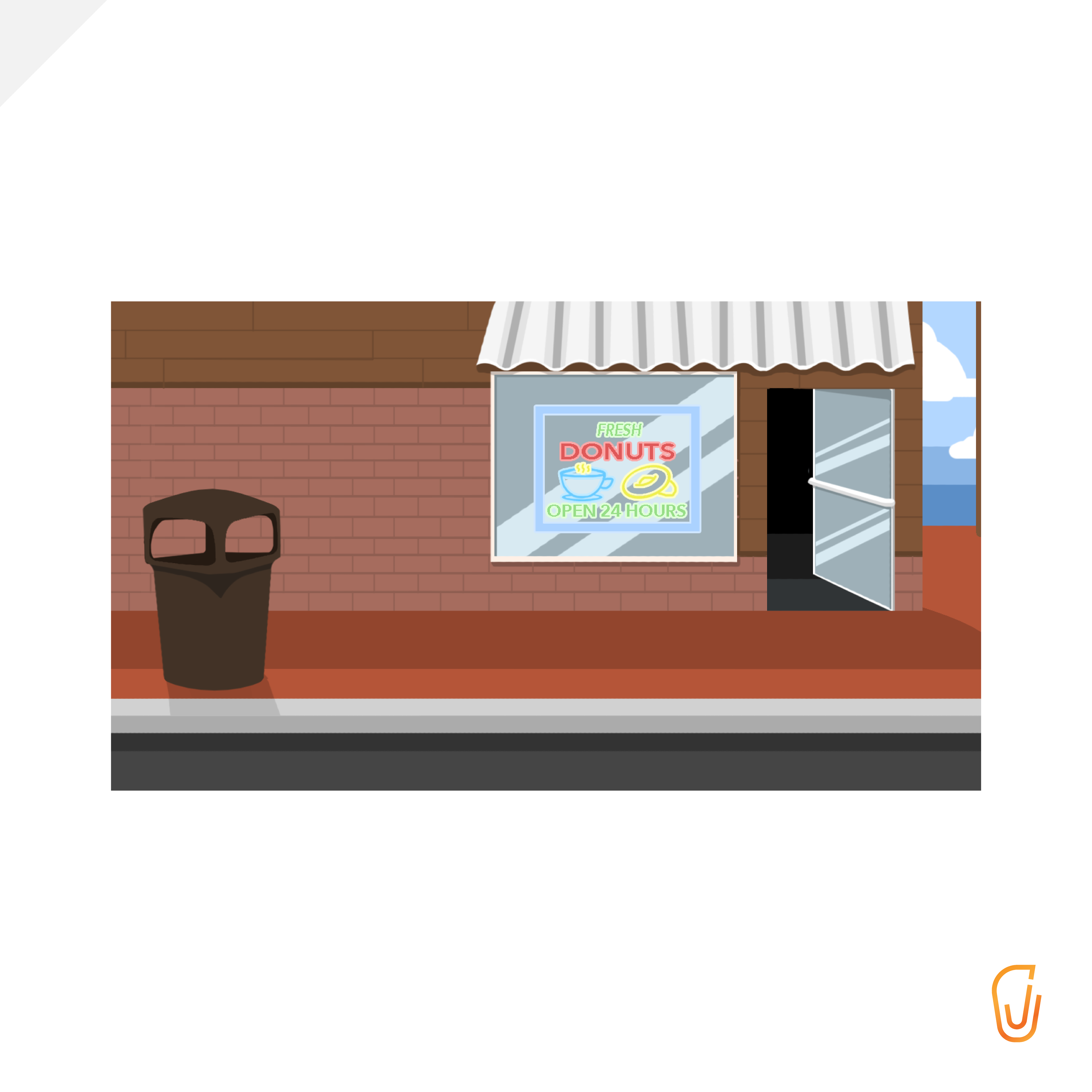 Petey Jump Video Game - Seaside Bakery Background (2017)