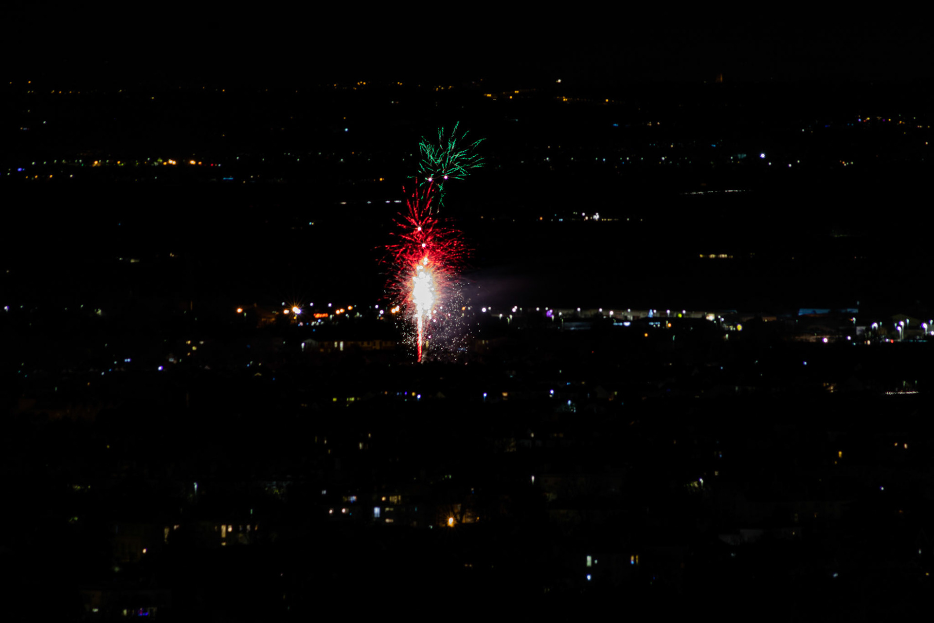 Early fireworks over Cheltenham