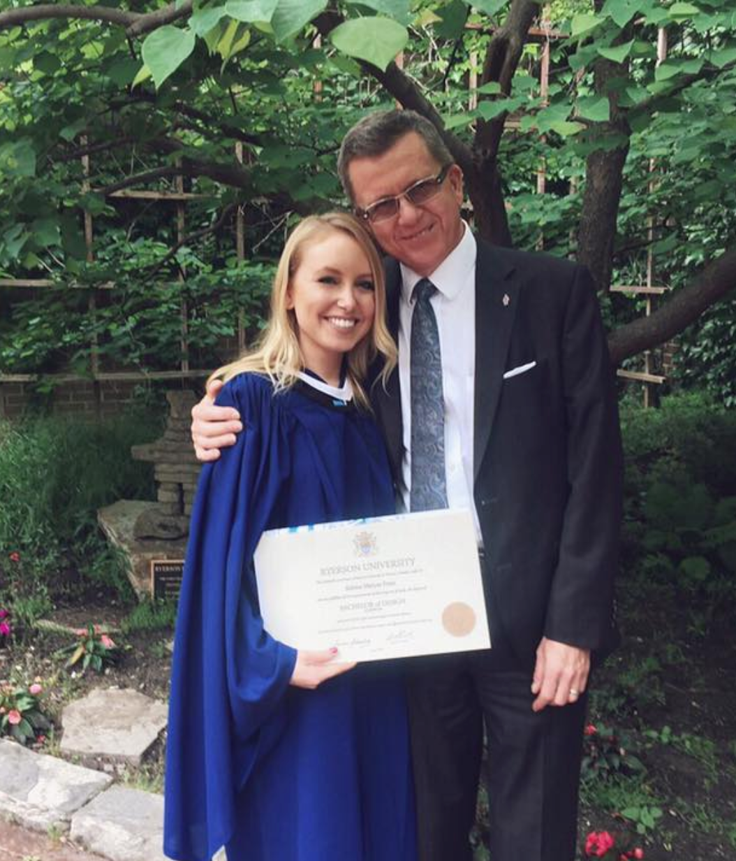 graduation day with my dad