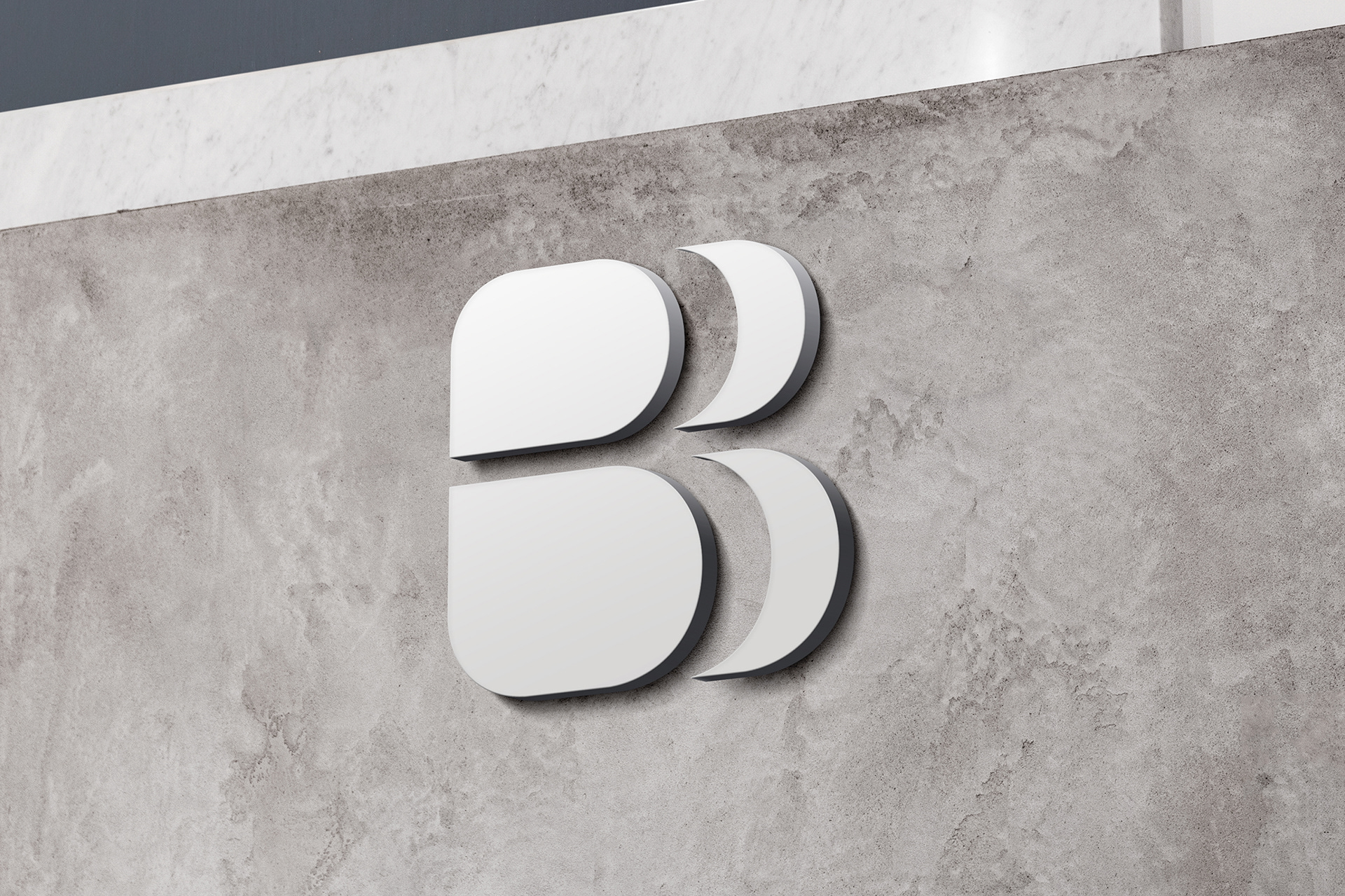 B-et er bomærkedelen af Bang & Beenfeldts nye logo.