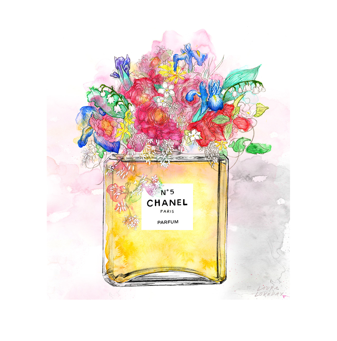 Laura Loveday - Chanel No.5 Parfum Flowers