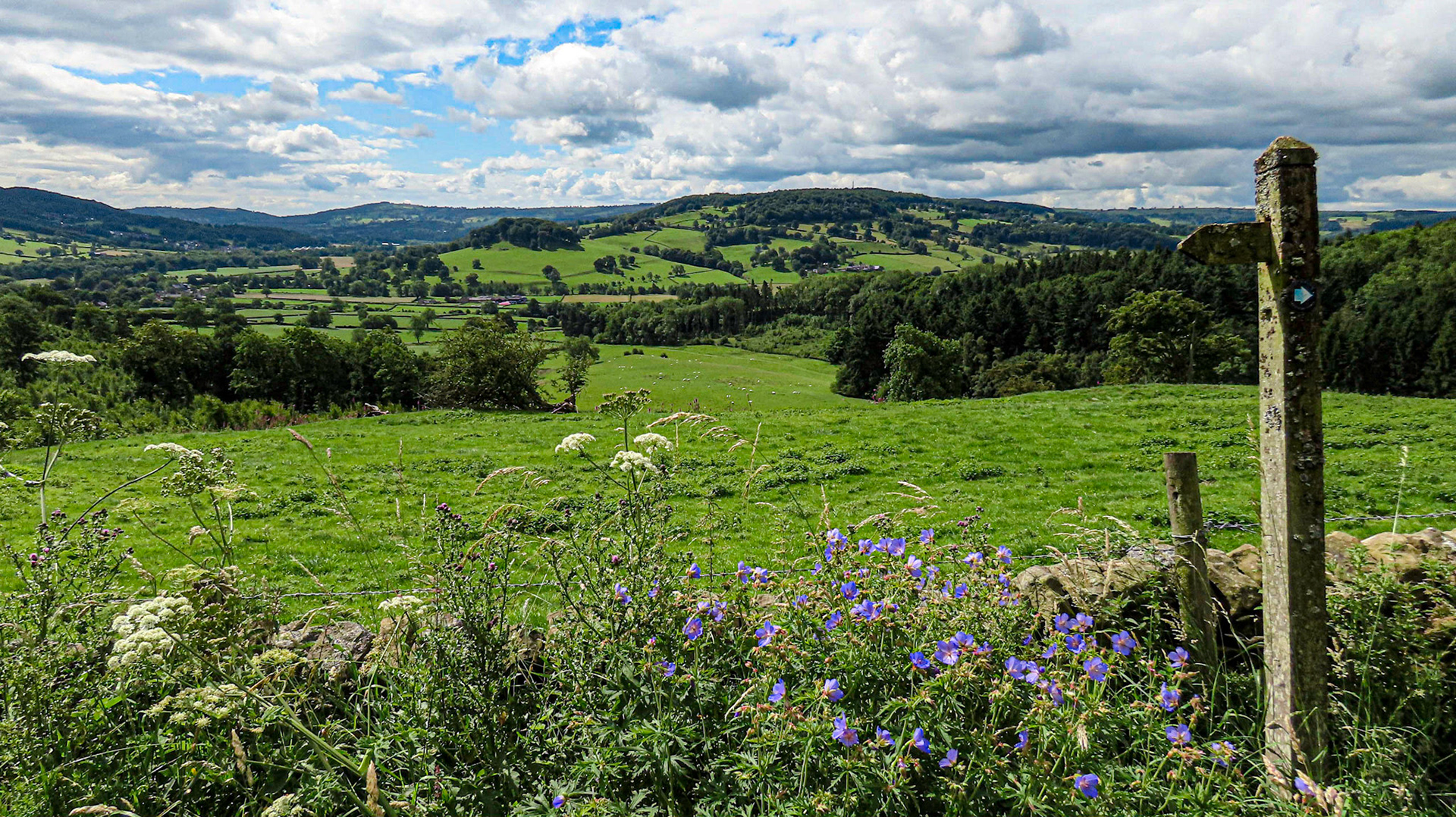 View on Stanton in Peak, Nether Haddon, Derbyshire