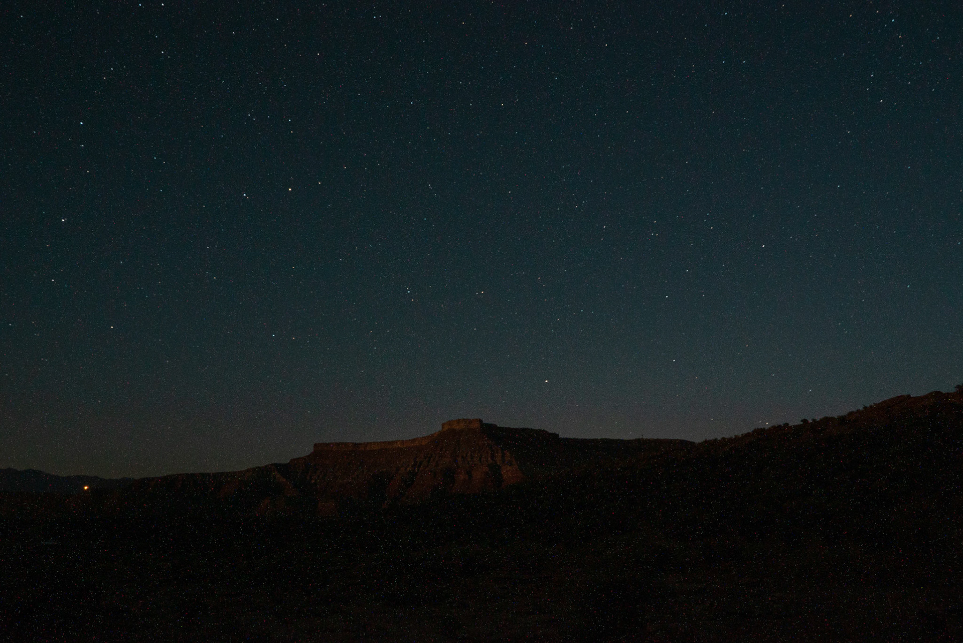 Zion at night