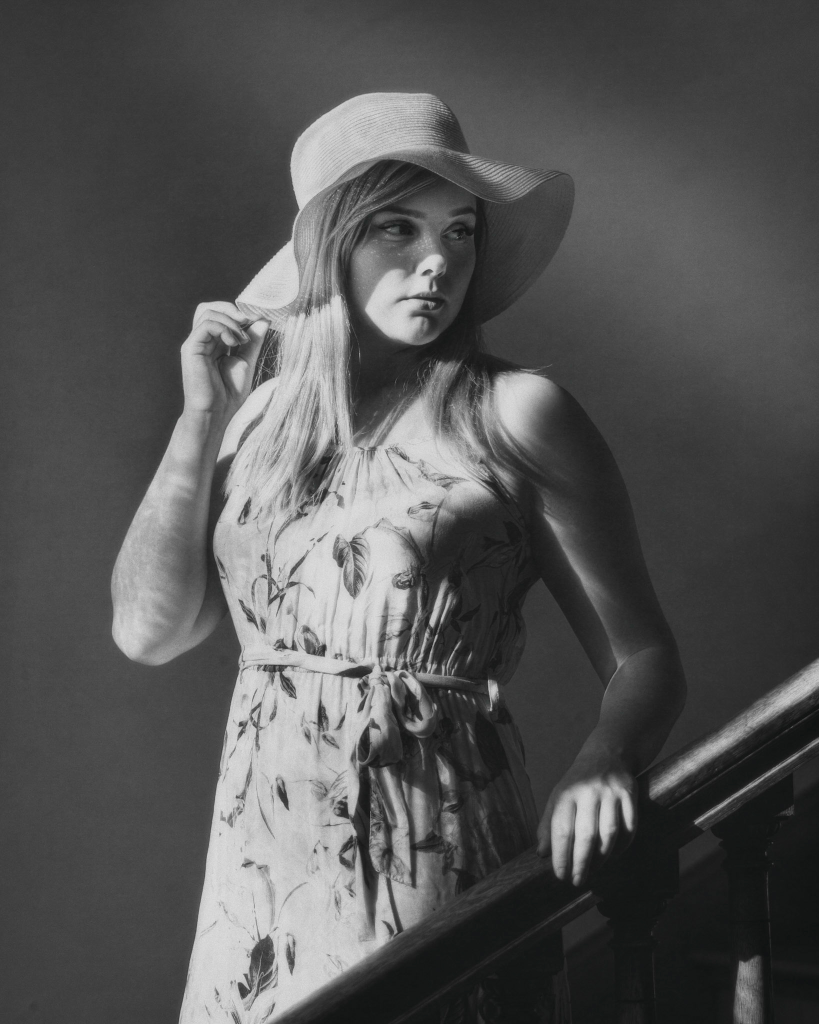 woman on a stairway 1
