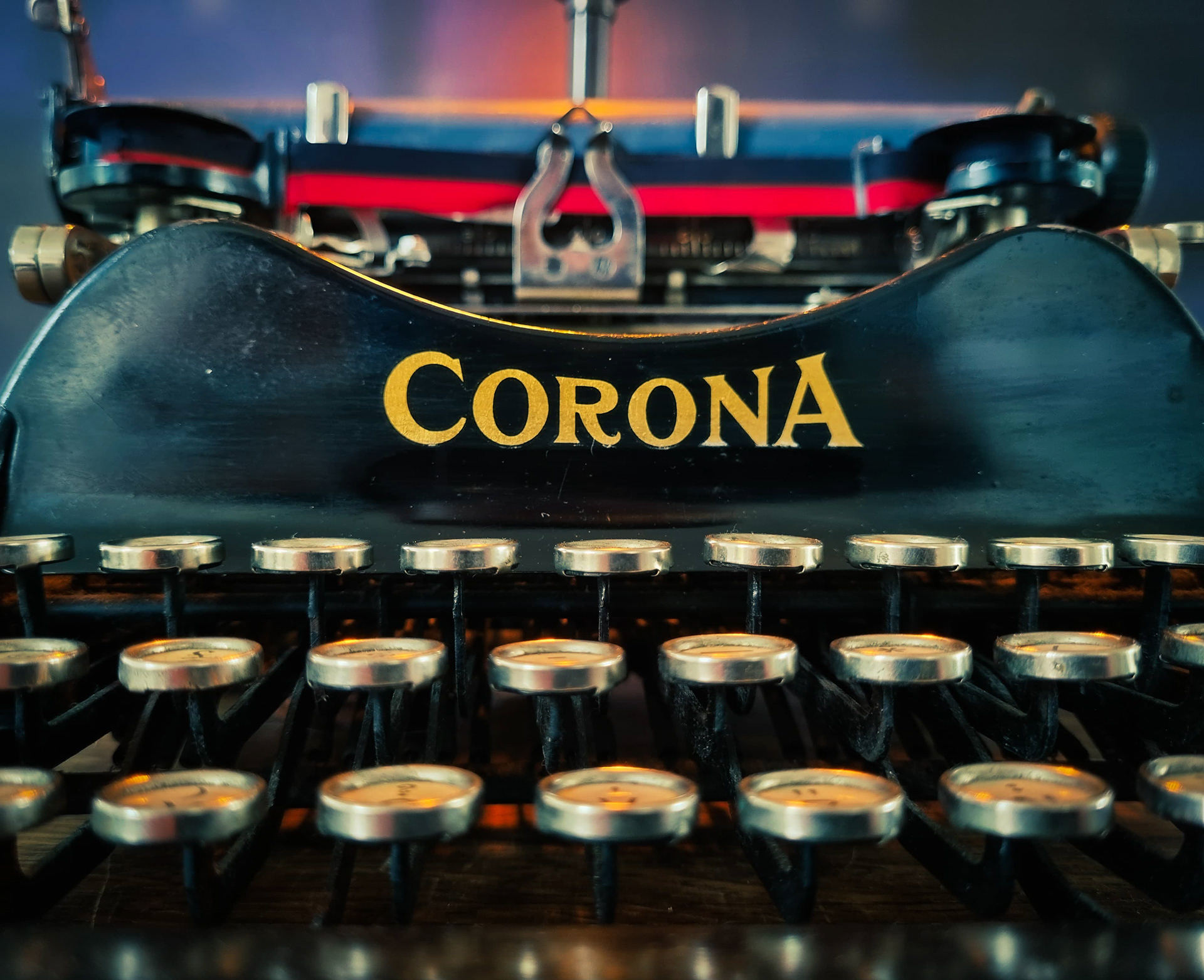 Corona vintage typewriter keys