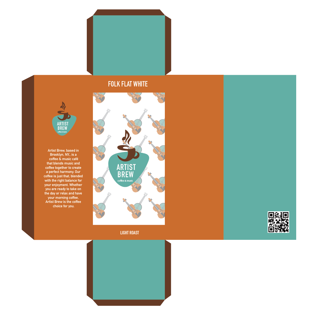 Folk Flat White (coffee box packaging)