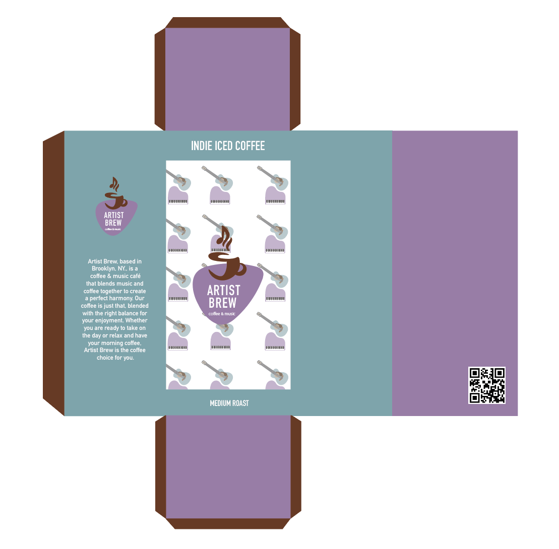 Indie Iced Coffee (coffee box packaging)