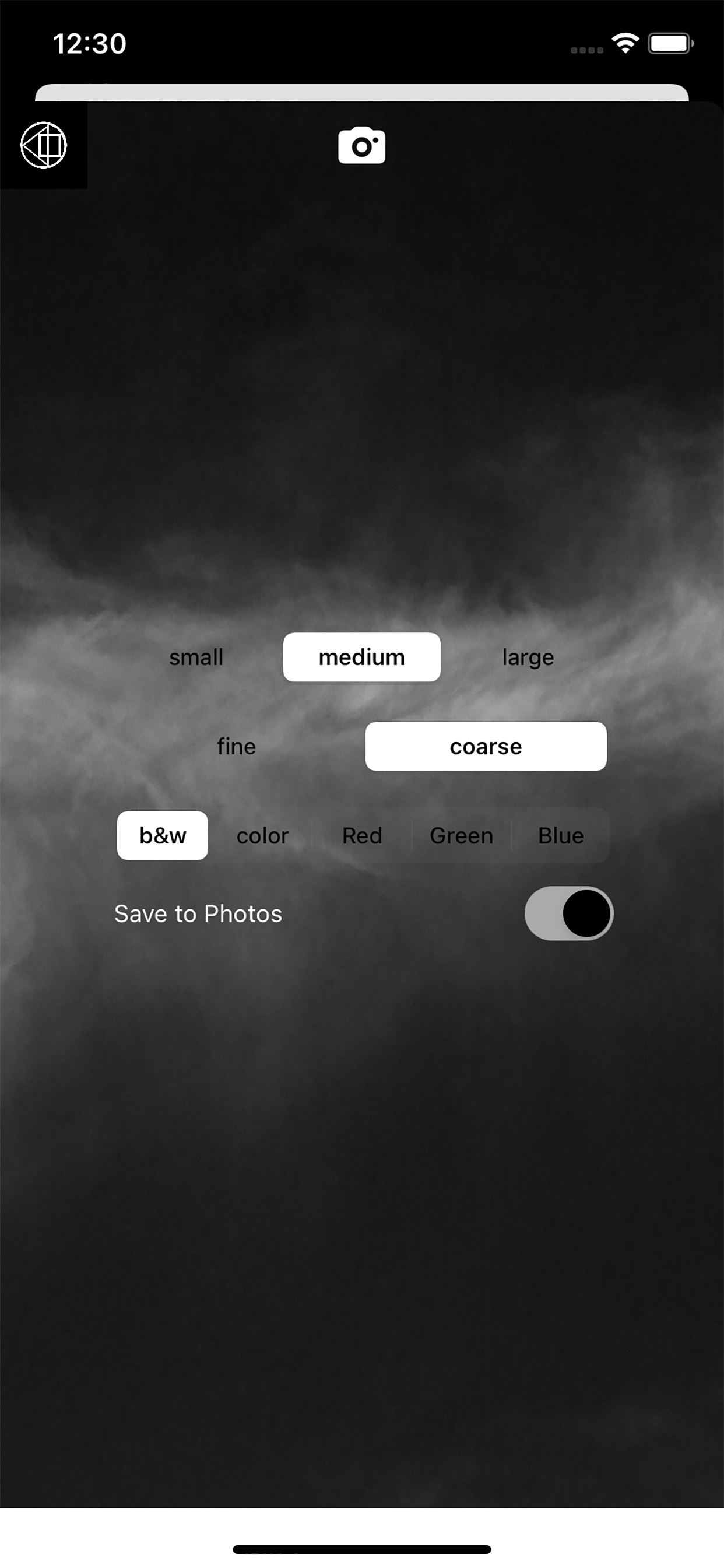 Create art - main selection screen