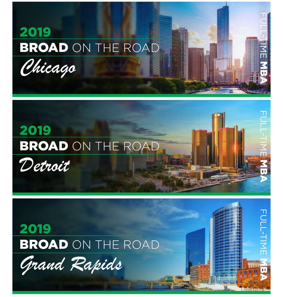 MSU College of Business - Broad on the Road Email Header Campaign