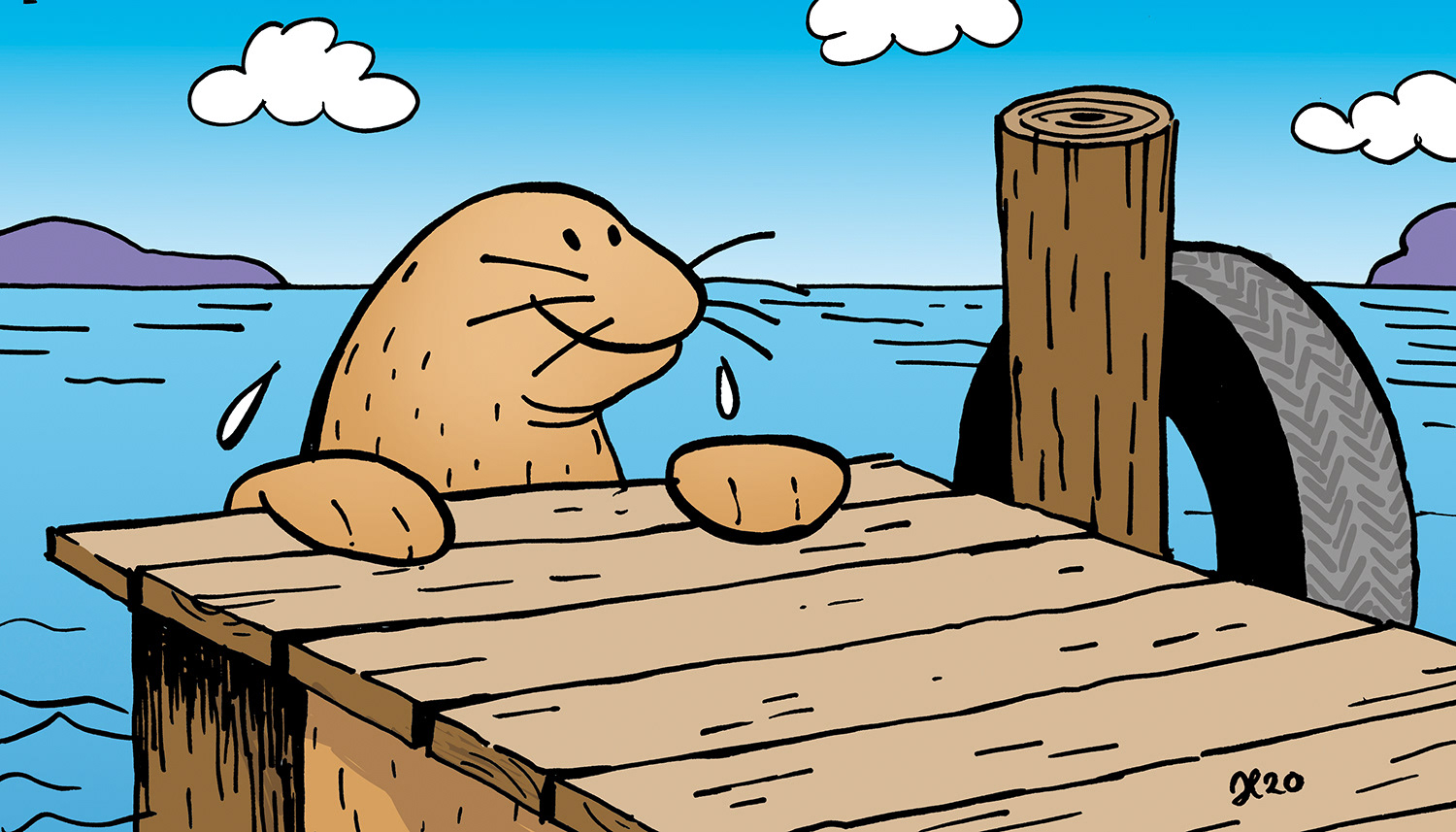 Illustration for crossword puzzle, Bulls Press 2020