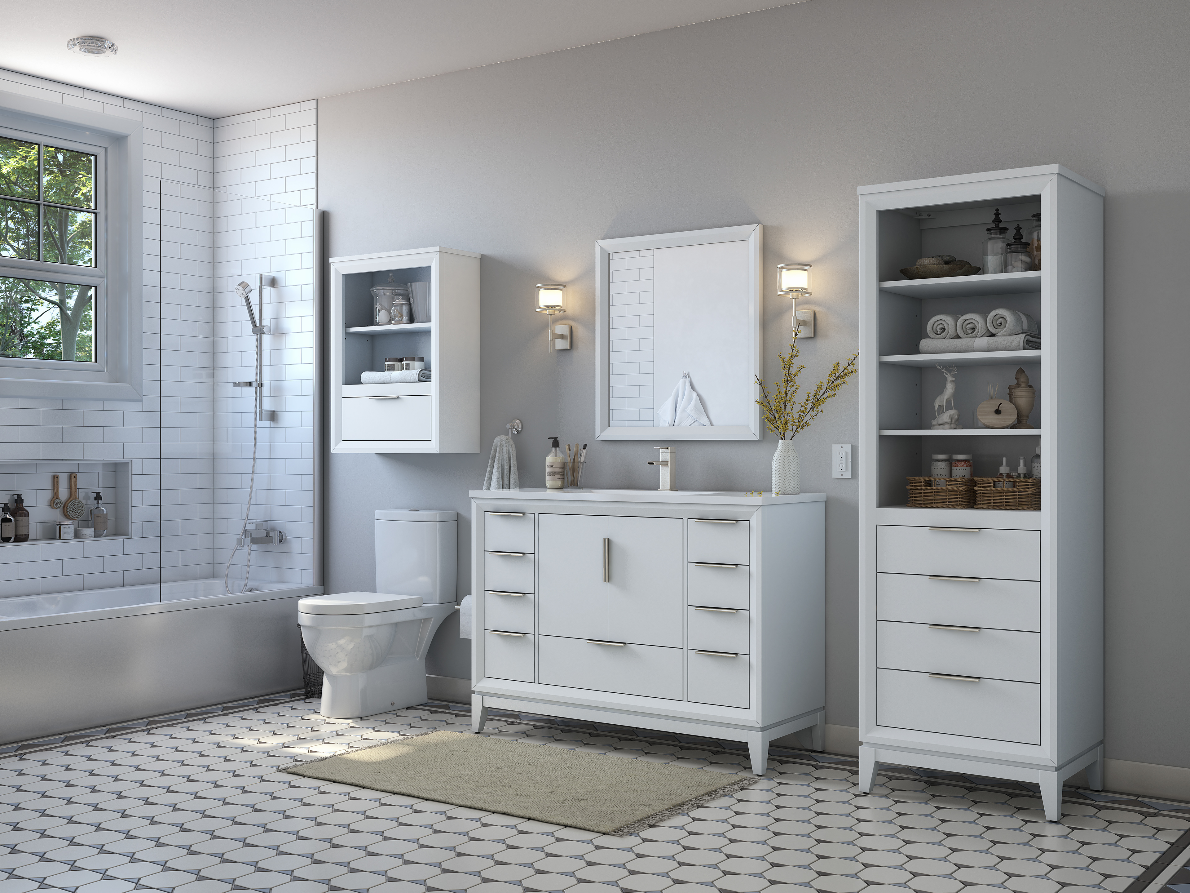 Victor Sodré Scott Living Robinson White Oak Bathroom