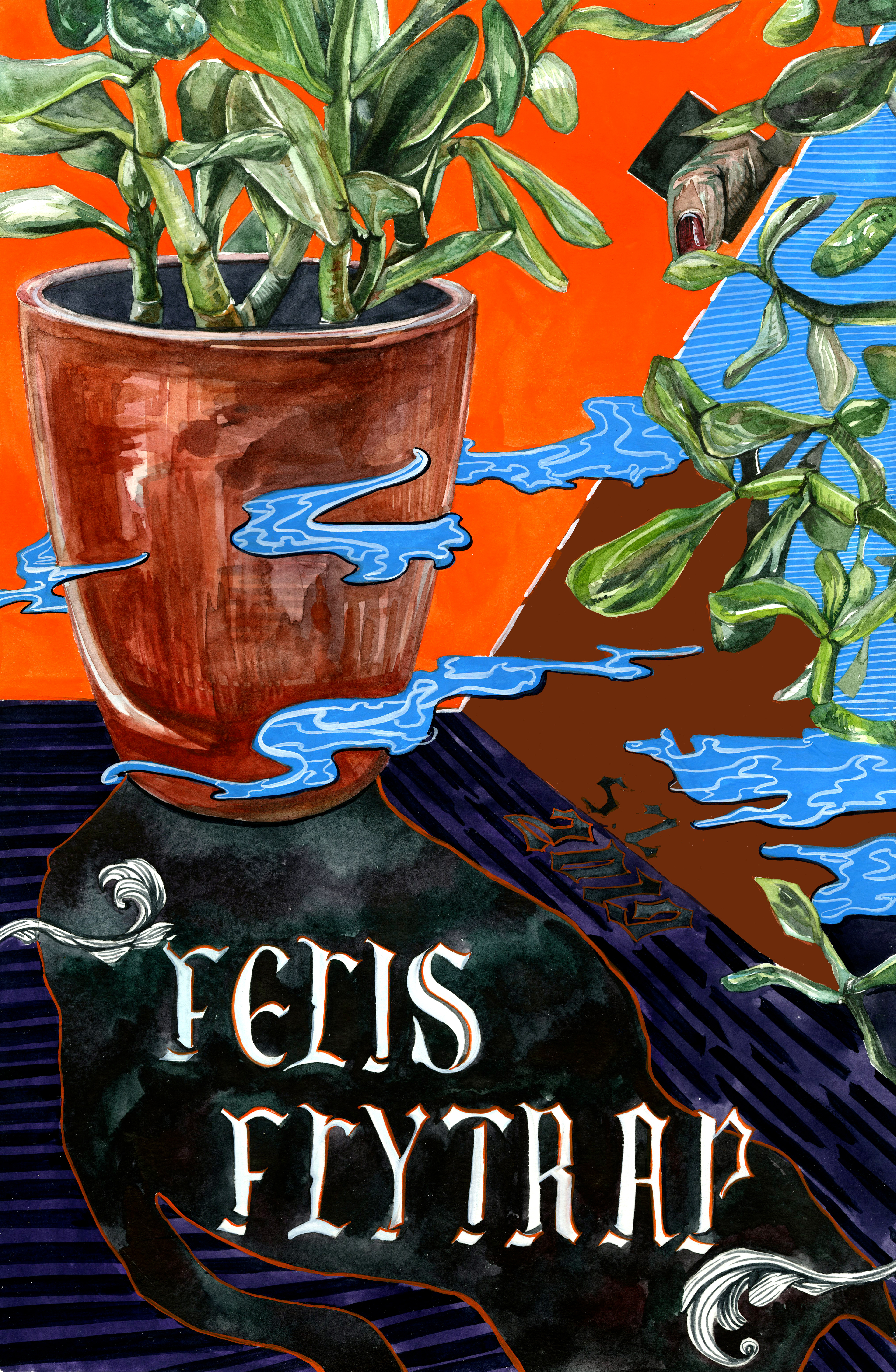 Felis Flytrap Promotional Poster | Watercolor and gouache Illustration | 2019