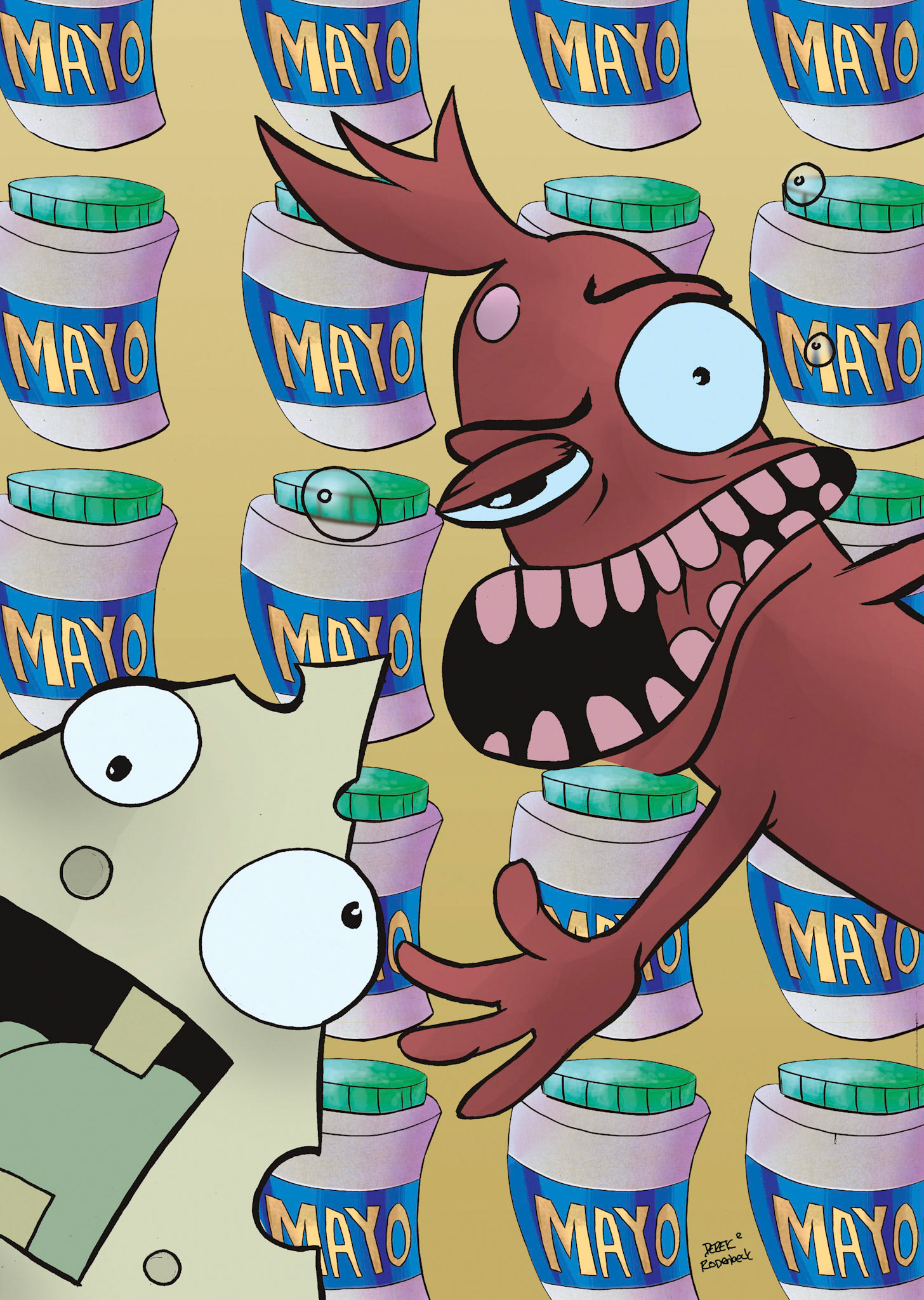 rocko's modern life – Ink and Digital art by Derek Rodenbeck derekro