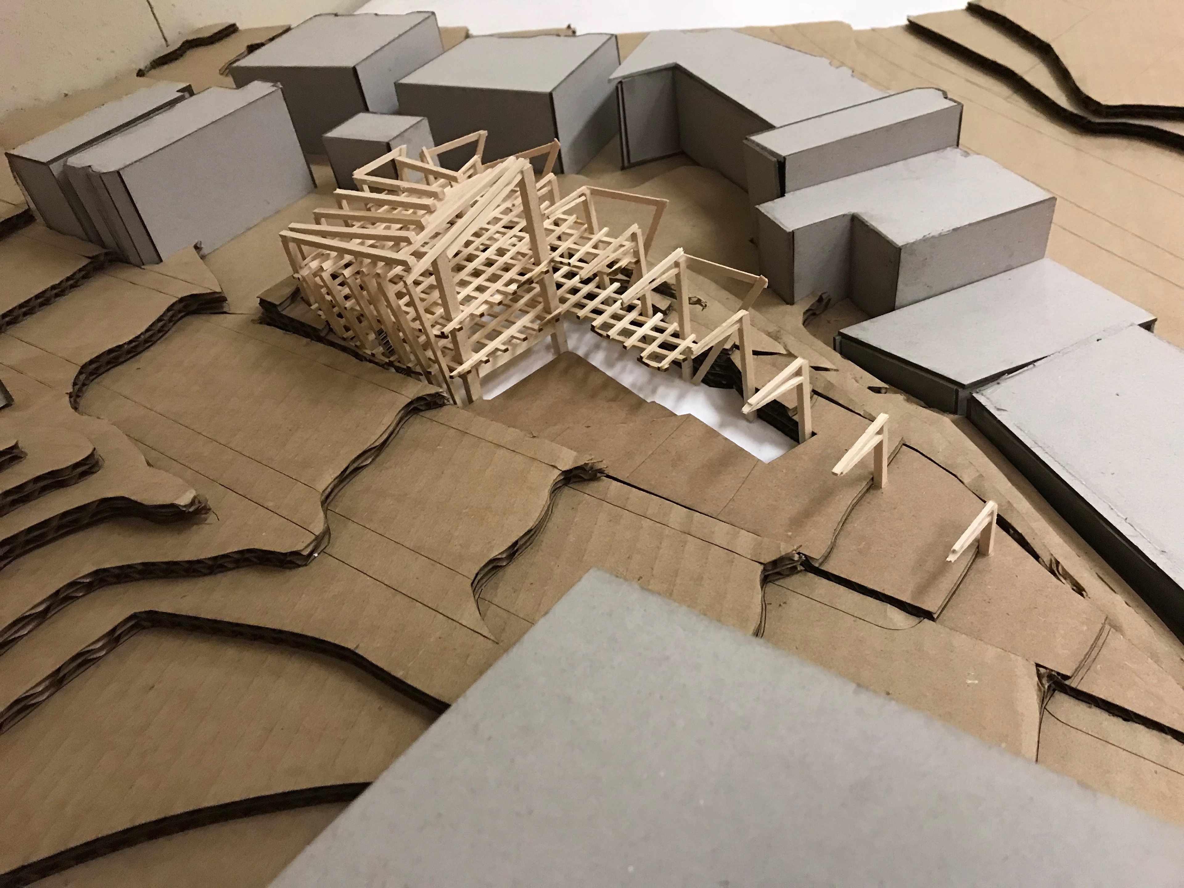 Model of Structural System within Site