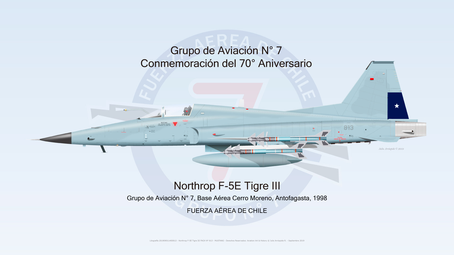Conmemoración del 70° Aniversario del Grupo de Aviación No. 7