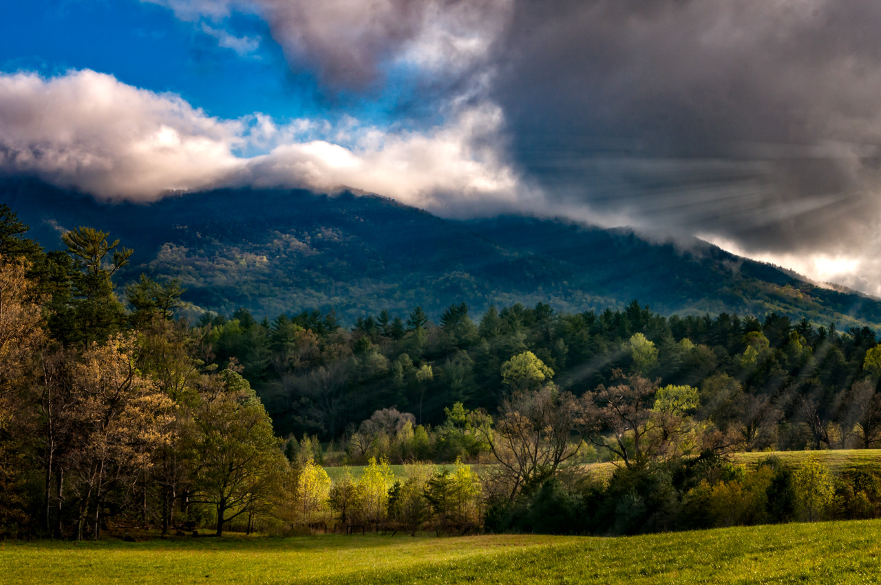 Cades Cove Storm Clods Great Smokey Mountains National Park