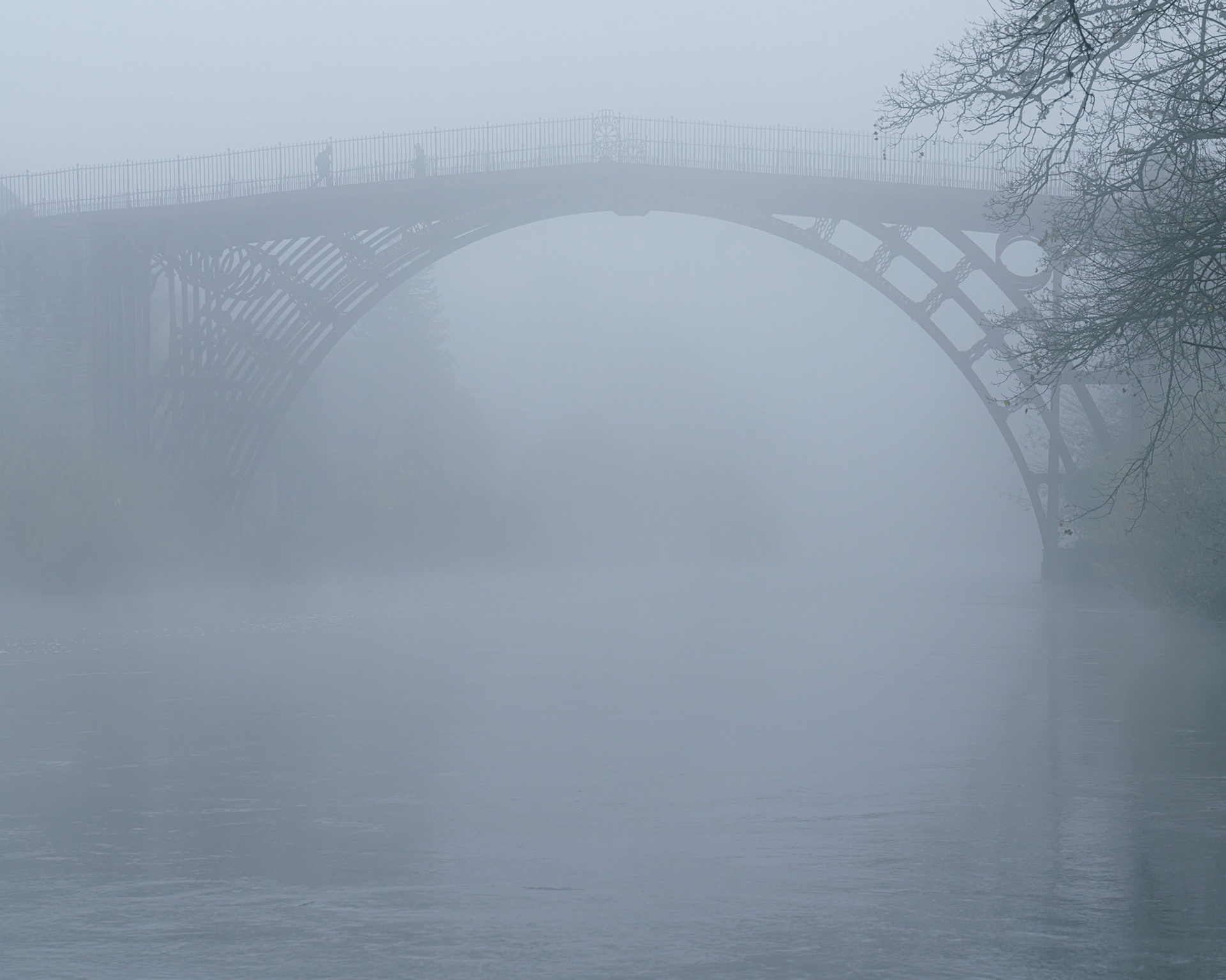 The Iron Bridge in Fog