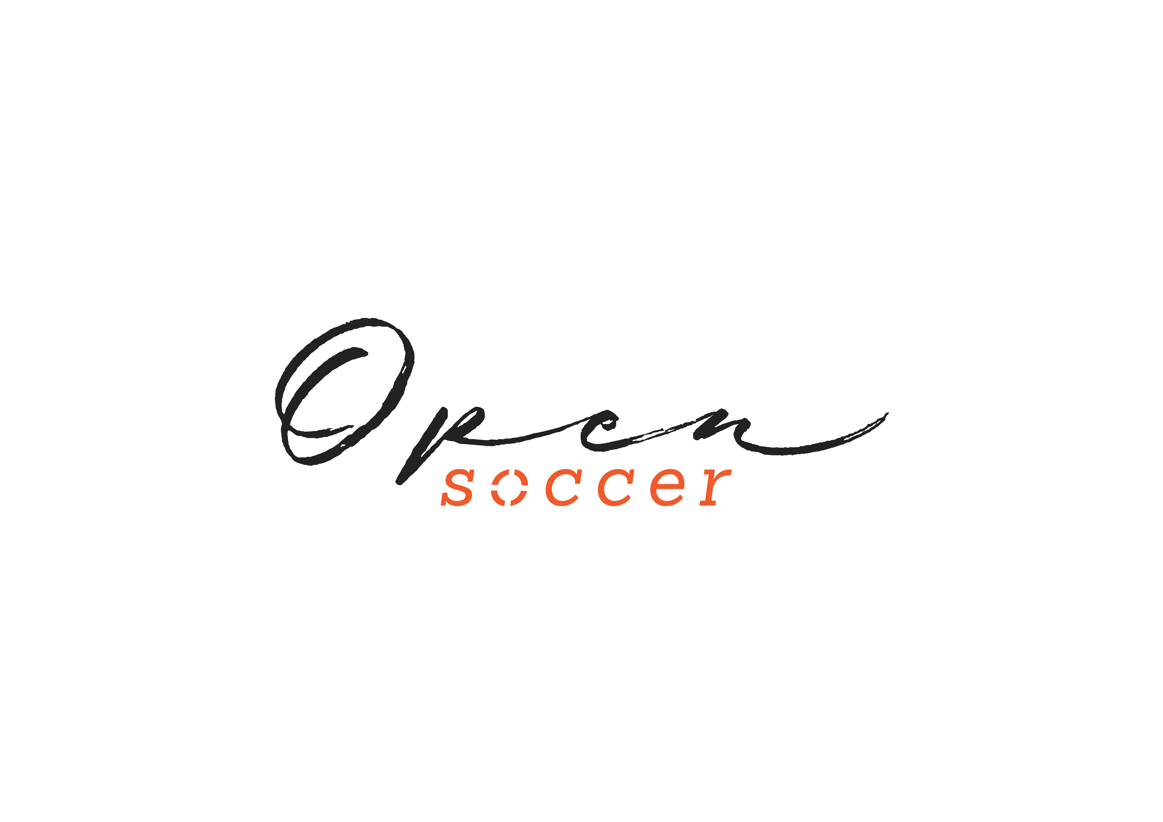 Open Soccer logo design.