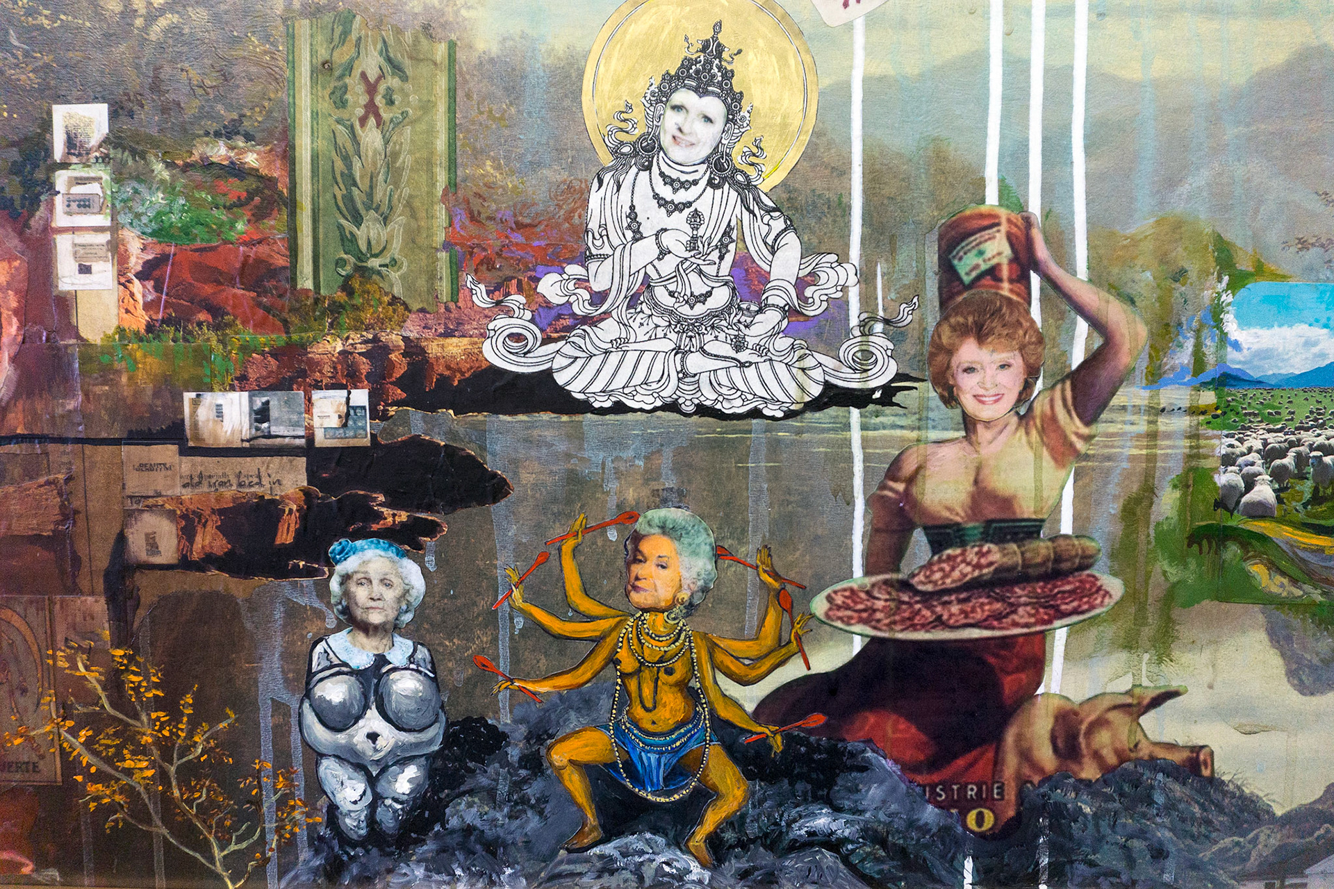 Rose Milarepa, Sophia of Wilendorf, Dorothy-Ma and Blanche the Sausage Lady Detail