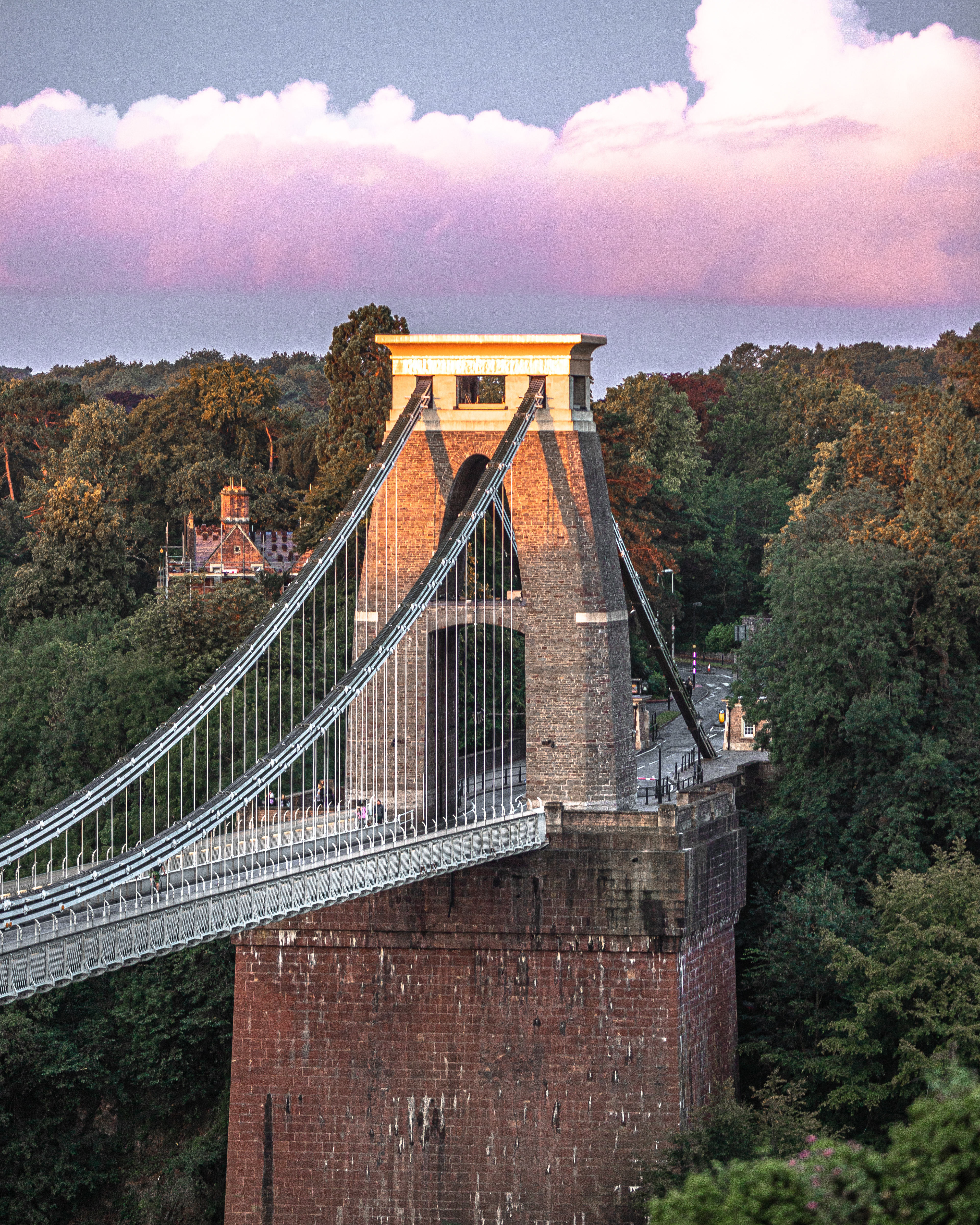 cotton candy clouds - Clifton suspension bridge