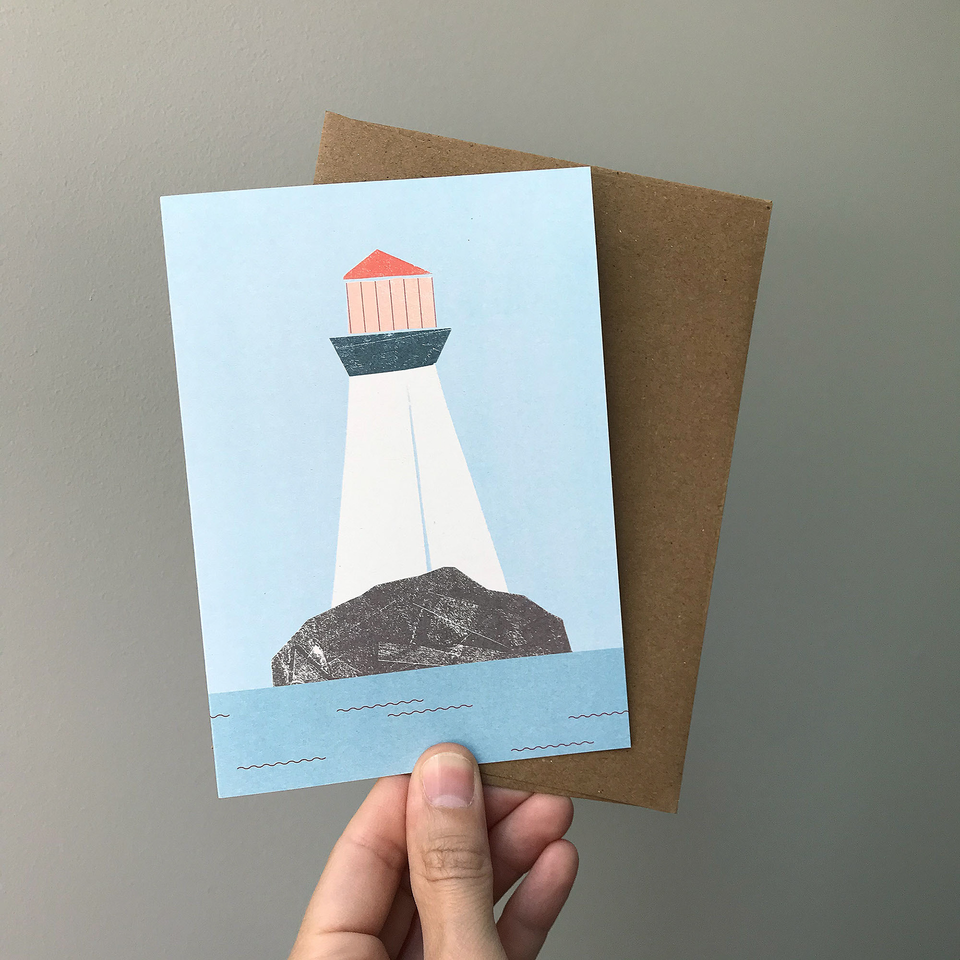 GREETING CARD LIGHTHOUSE