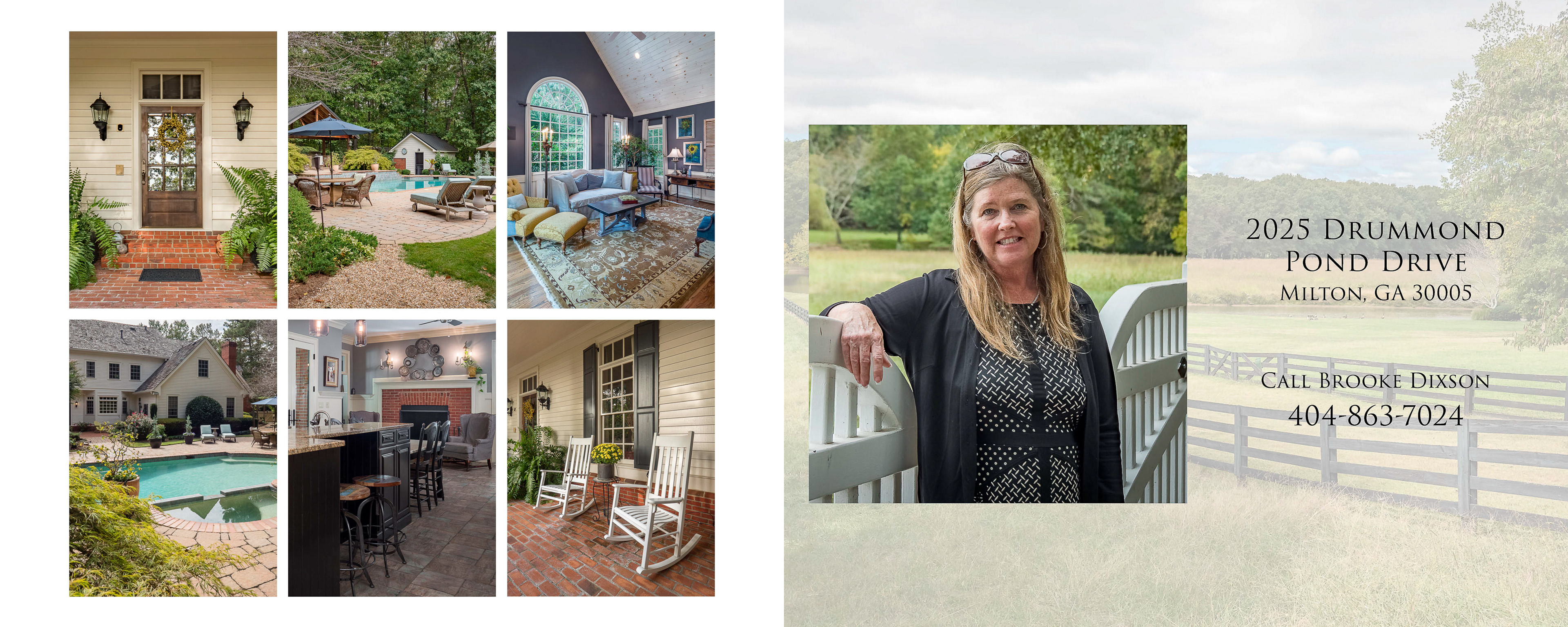 Highlight recap of 2025 Drummond Pond Road and call to action featuring agent Brooke Dixon.