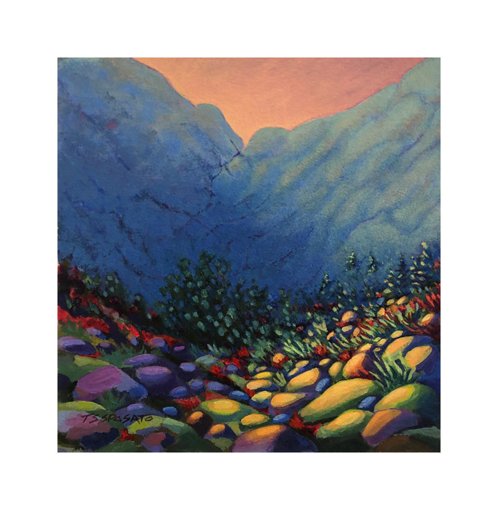 Trip To Blue Mountain - 8" x 8" - SOLD