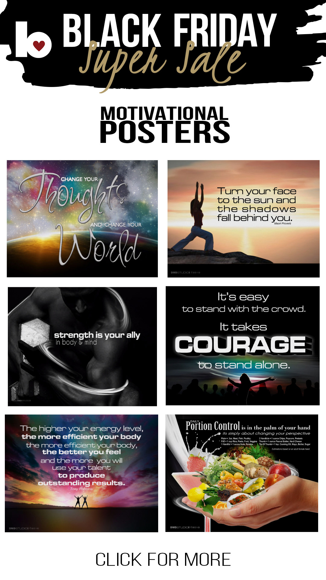 Black Friday motivational posters and more