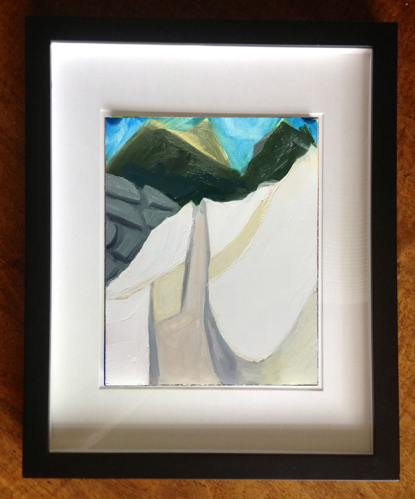 Cretto I Oil On Foam Core Panel, 4.5" x 6", 2015 