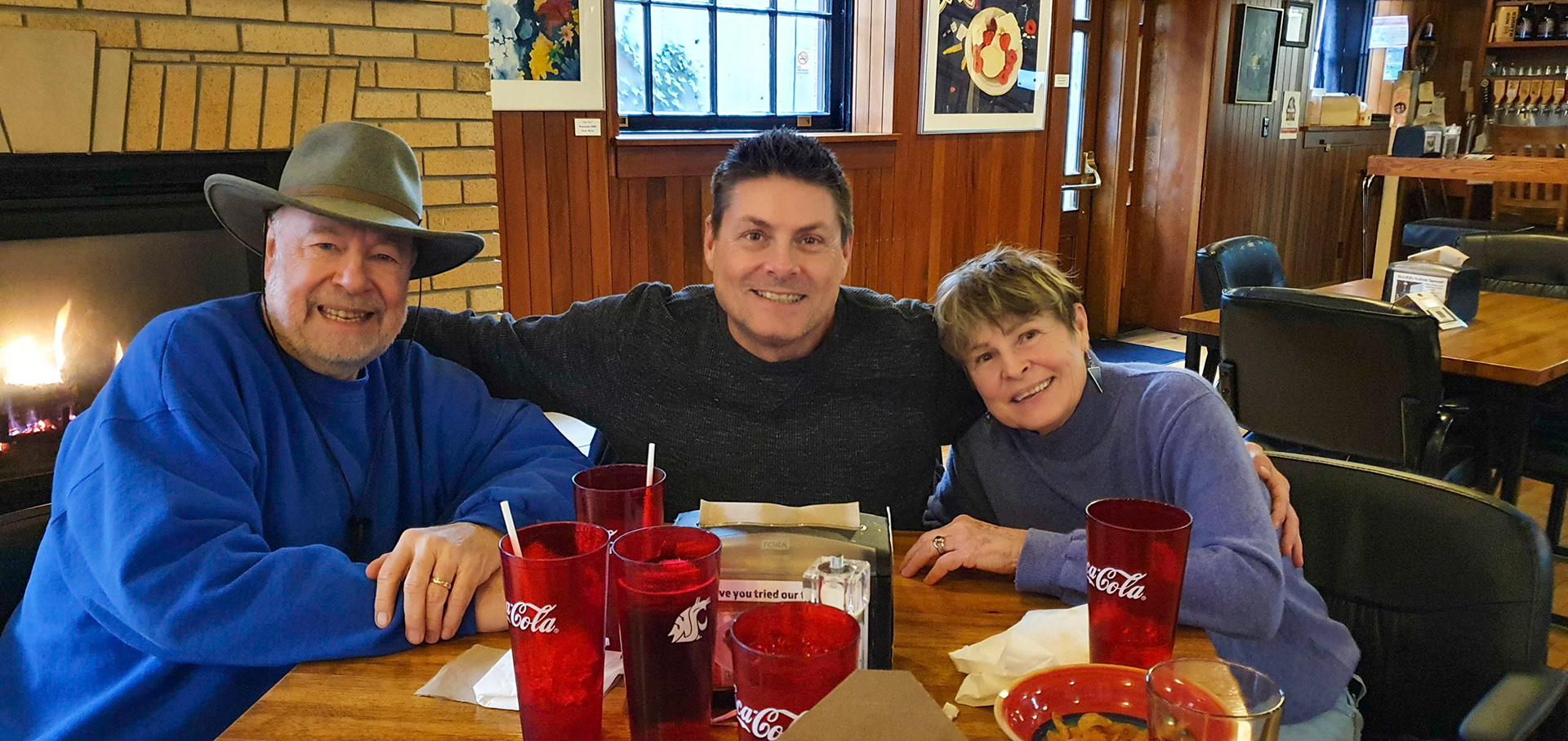 Nice lunch with the folks!