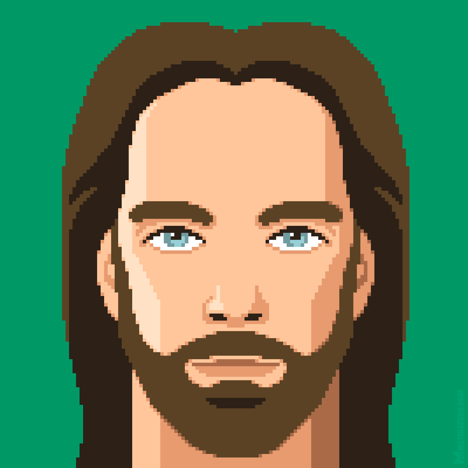 pixel art, portrait, billy mitchell, retro, gamer, gaming, retrogamer, king of kong, donkey kong, arcades