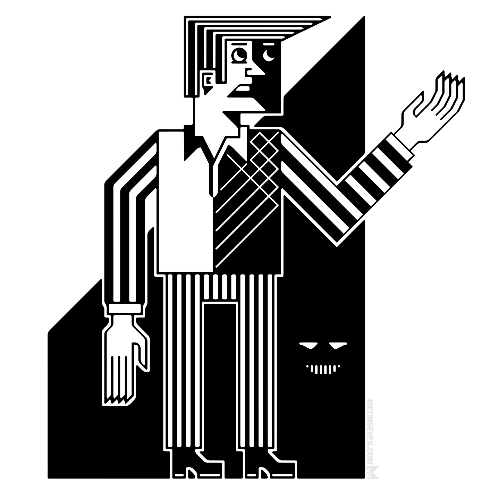 Artistically stylized vector character design • Artistiek gestileerd vector-karakterontwerp