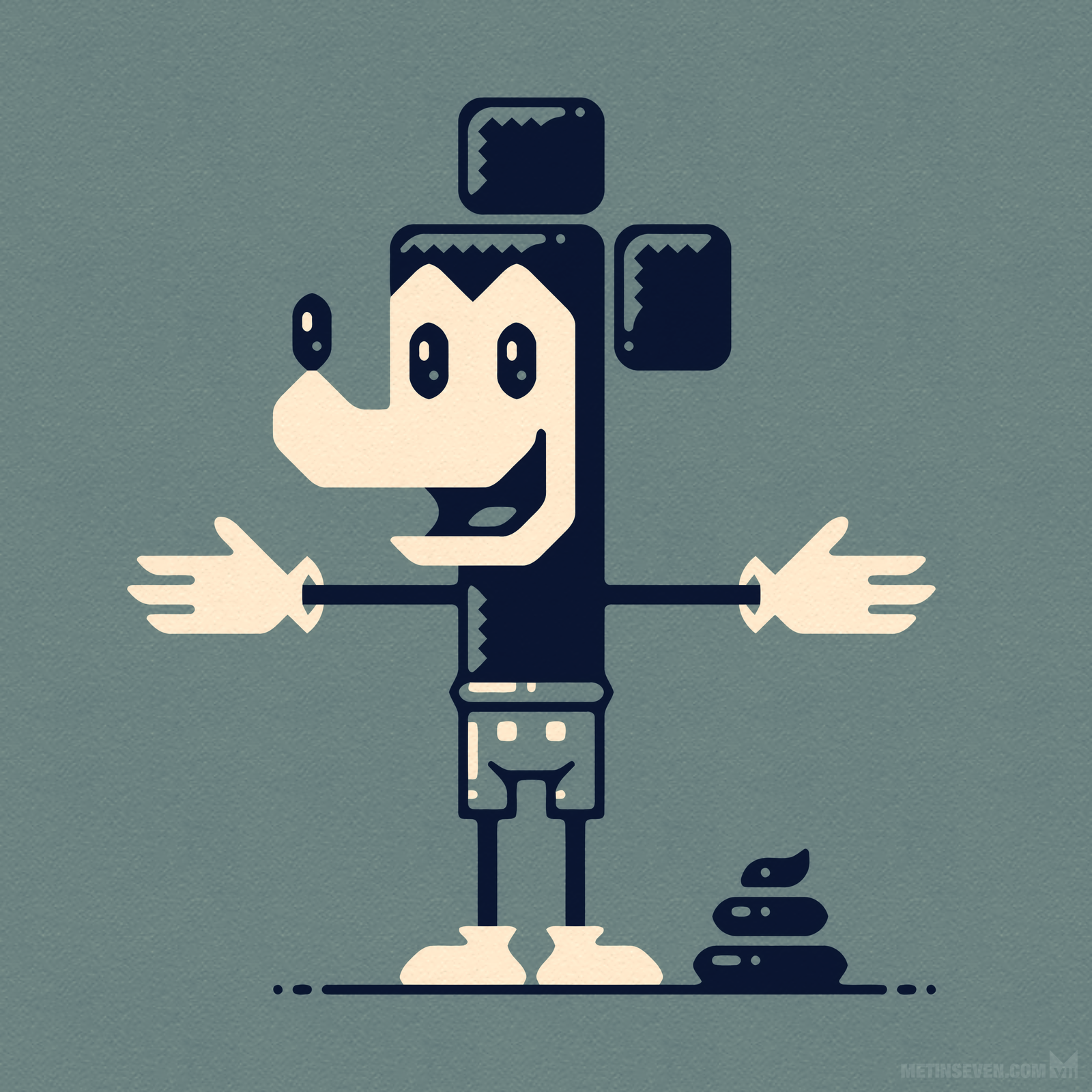 2d, artwork, illustration, illustratie, character, karakter, design, ontwerp, graphic, grafisch, vector, mickey mouse, style, stijl