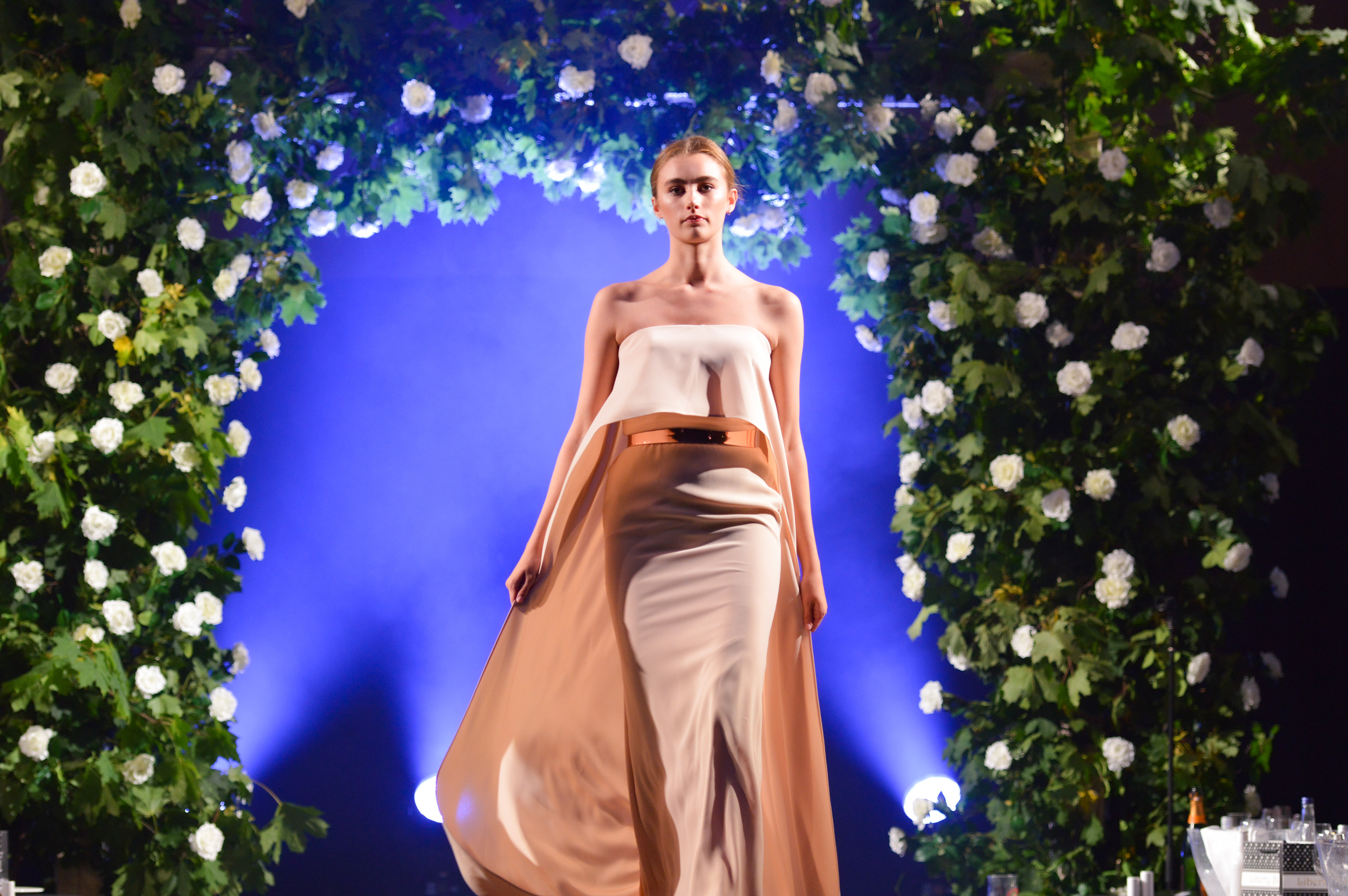 model walking for Forever Unique at the 2019 manchester fashion festival - event and runway photographer
