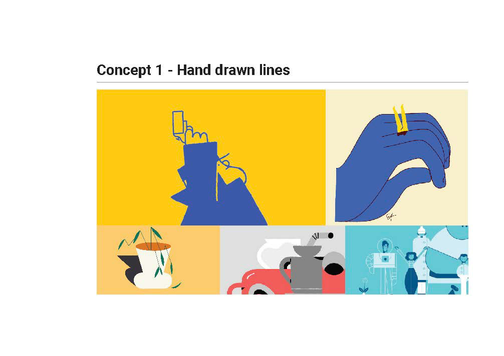CONCEPT 1 - HAND DRAWN LINES