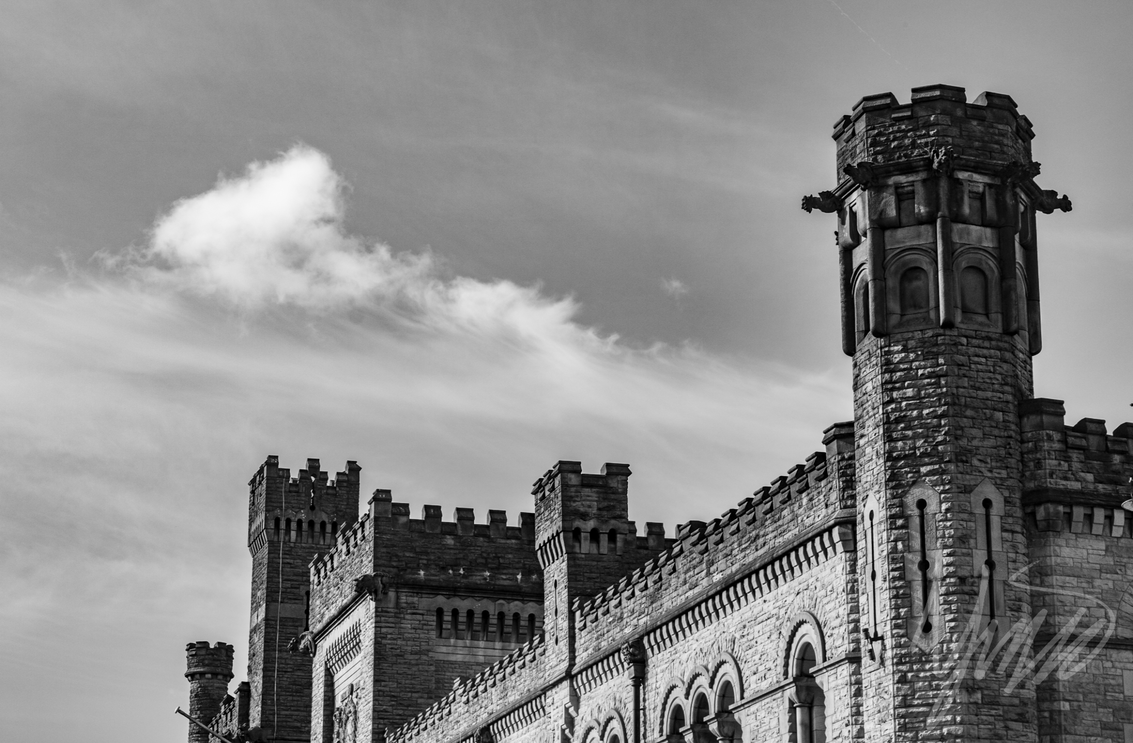 Bury Castle (B&W)