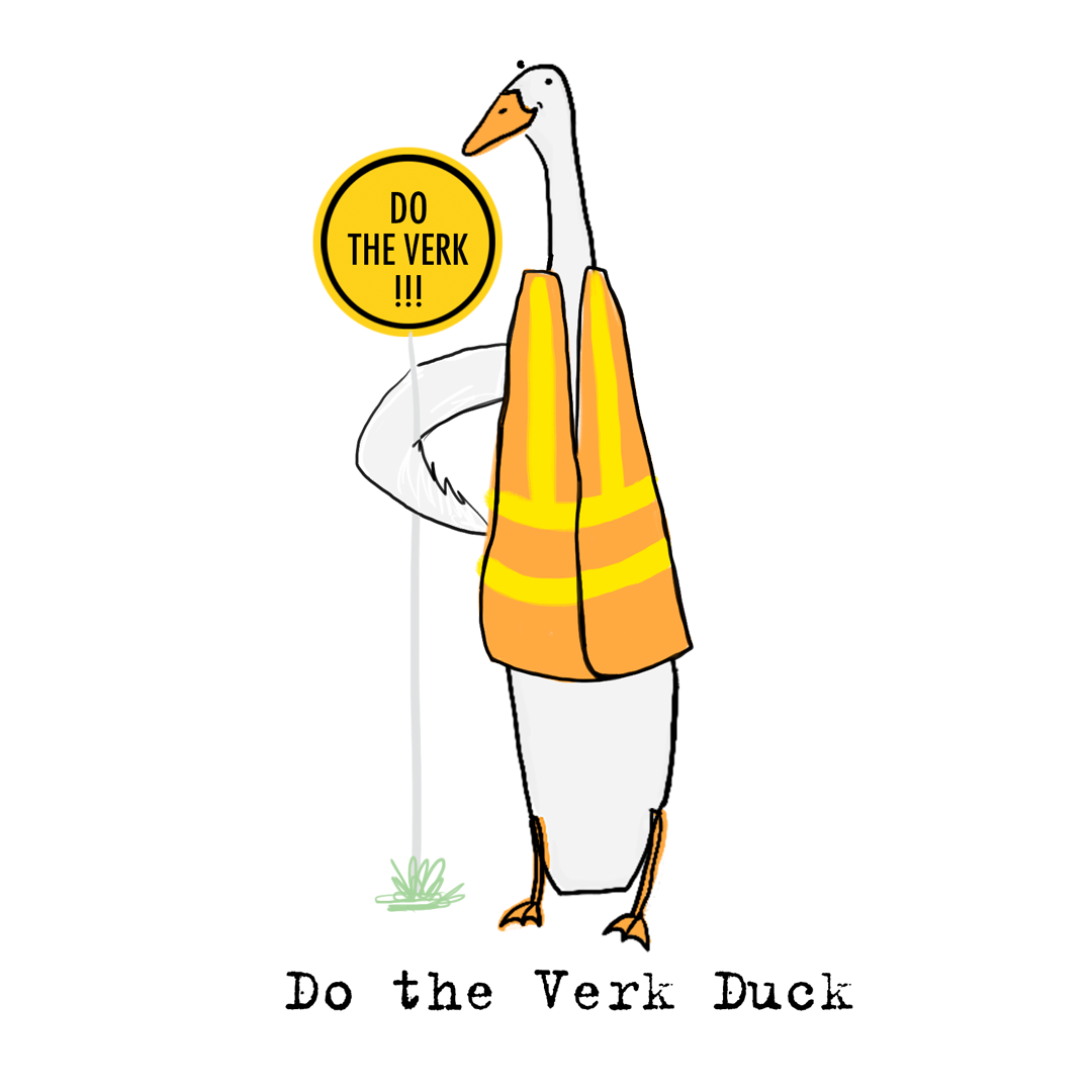 This duck knows how to get things done.
