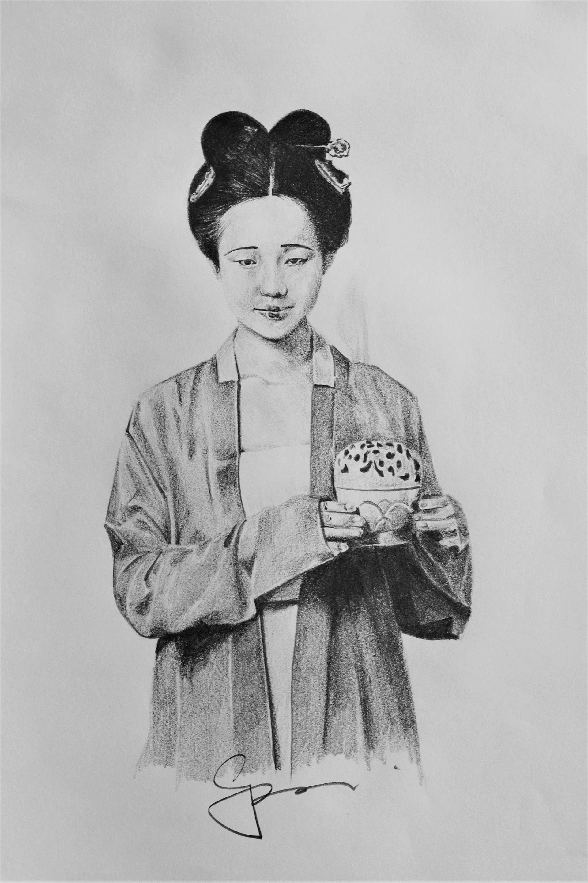 The Scent - 2017, Graphite on paper 35x24cm