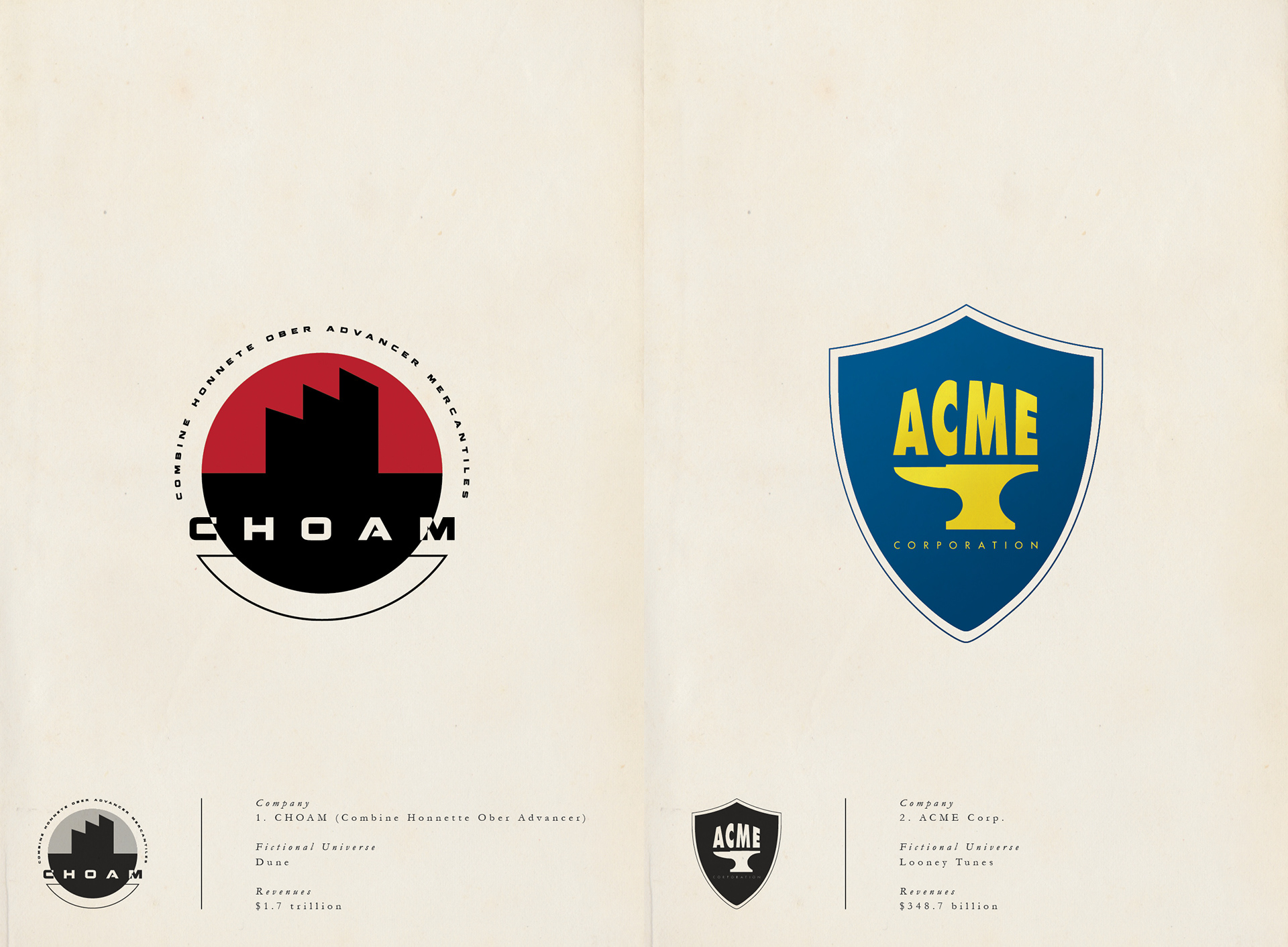 Jonathan Boerger Copywriter Designer And Creative Exraordinaire Fictional Corporations