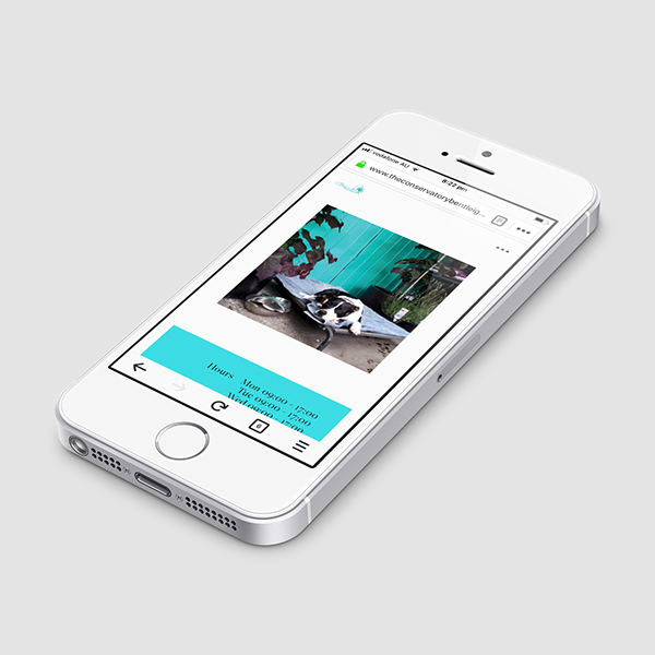 The Conservatory at Bentleigh: website design, 2018